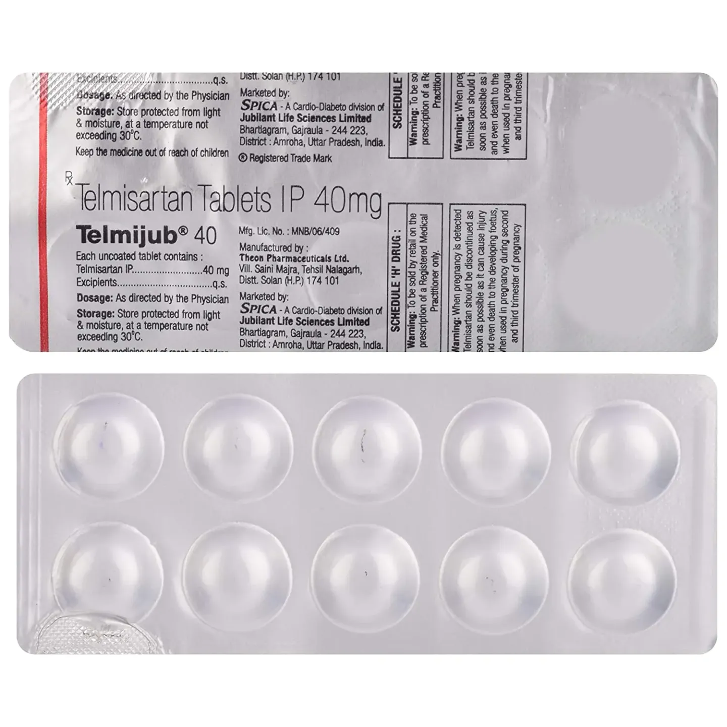 Telmijub 40 Tablet product image