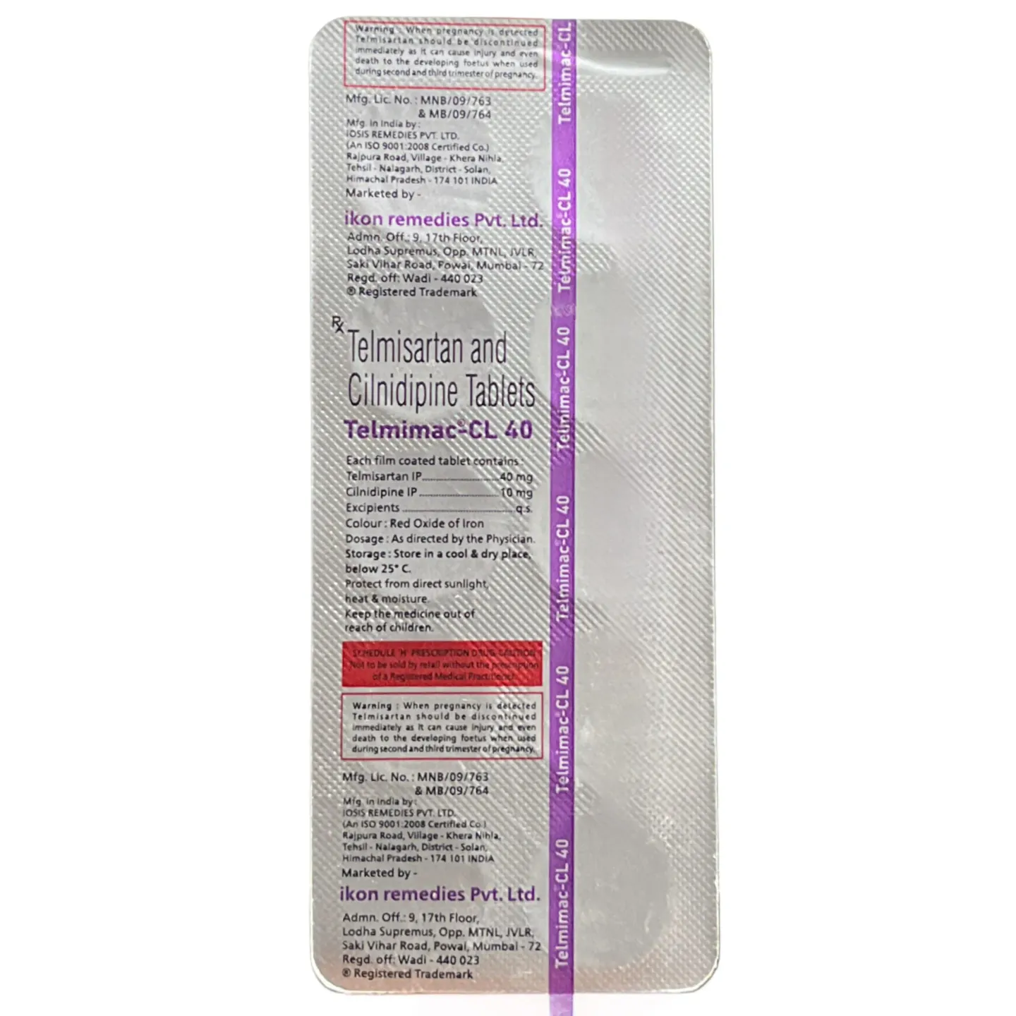 Telmimac Cl 40 Tablet product image