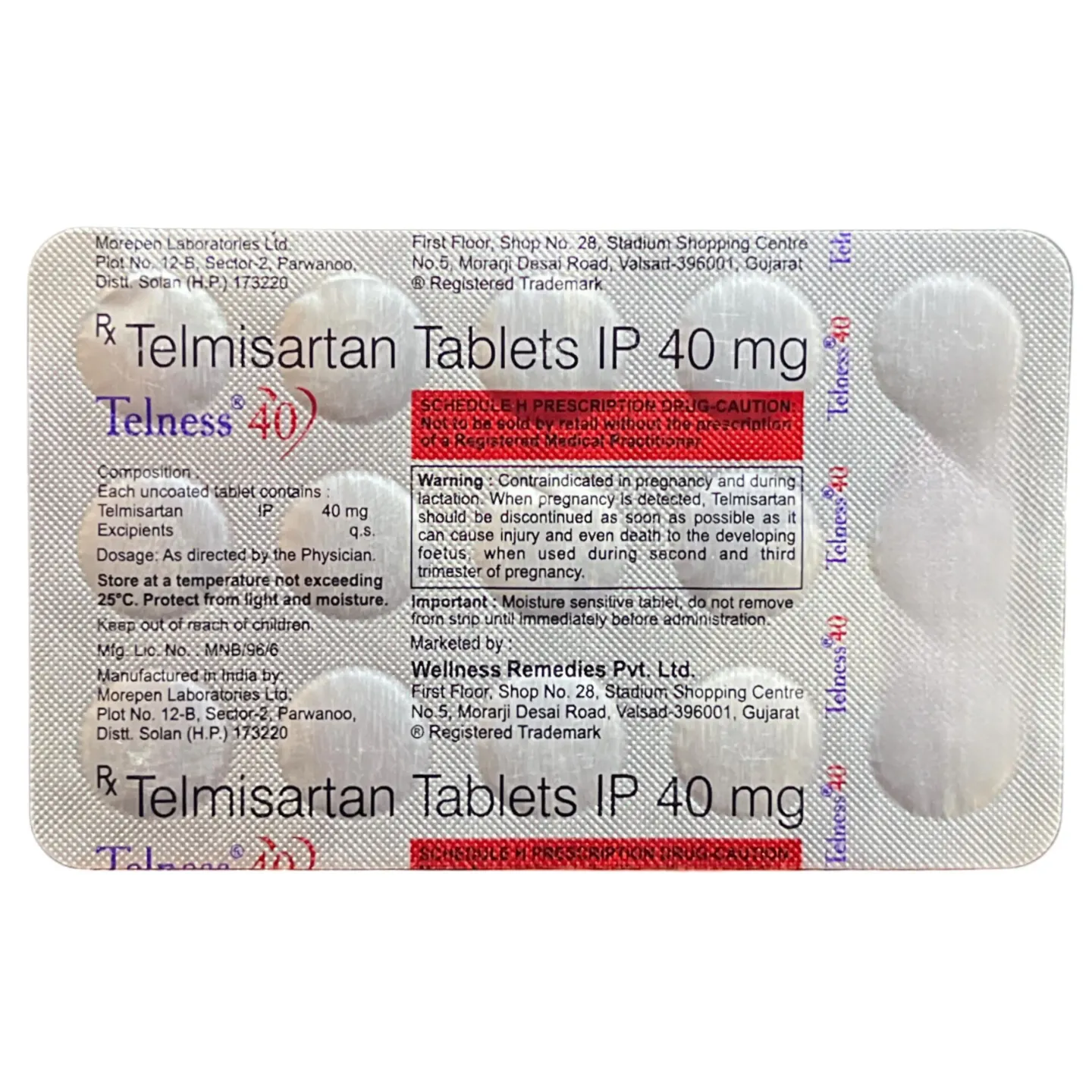 Telness 40 Tablet product image