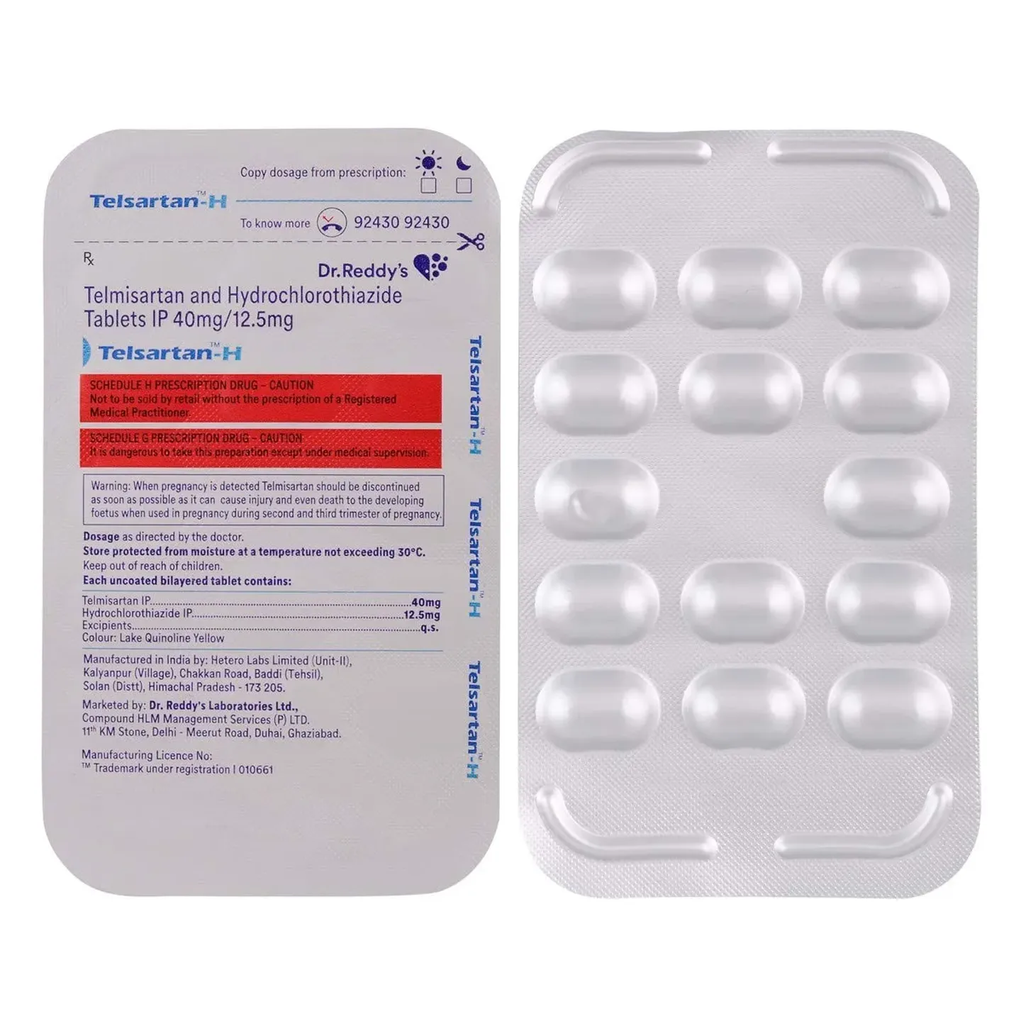 Telsartan H Tablet product image