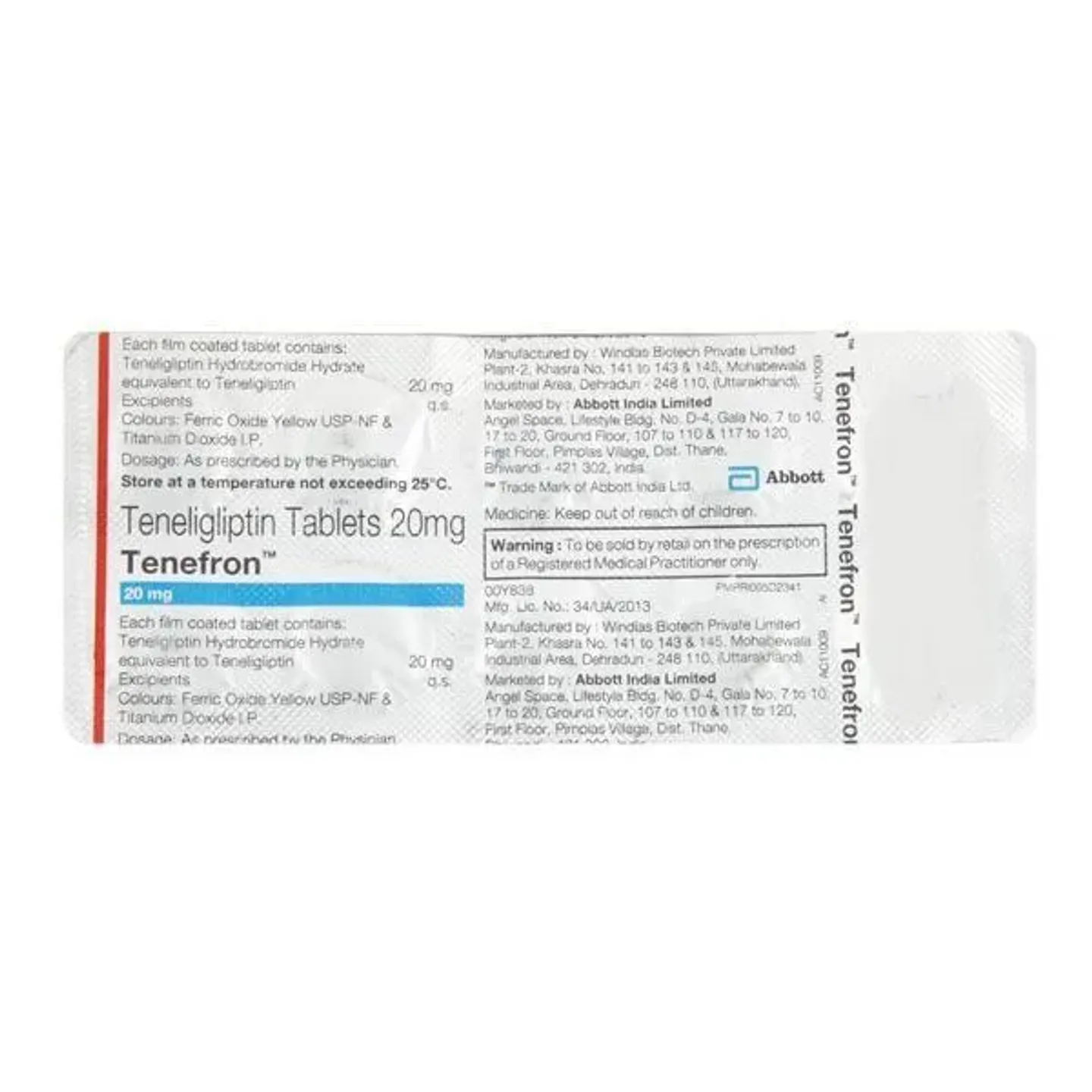 Tenefron 20 Tab product image