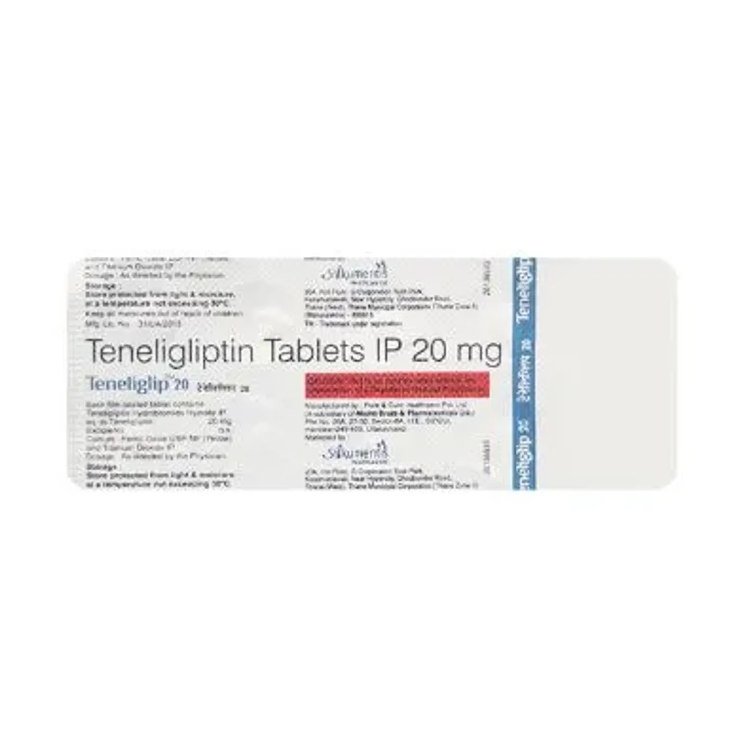 Teneliglip 20 Tablet product image