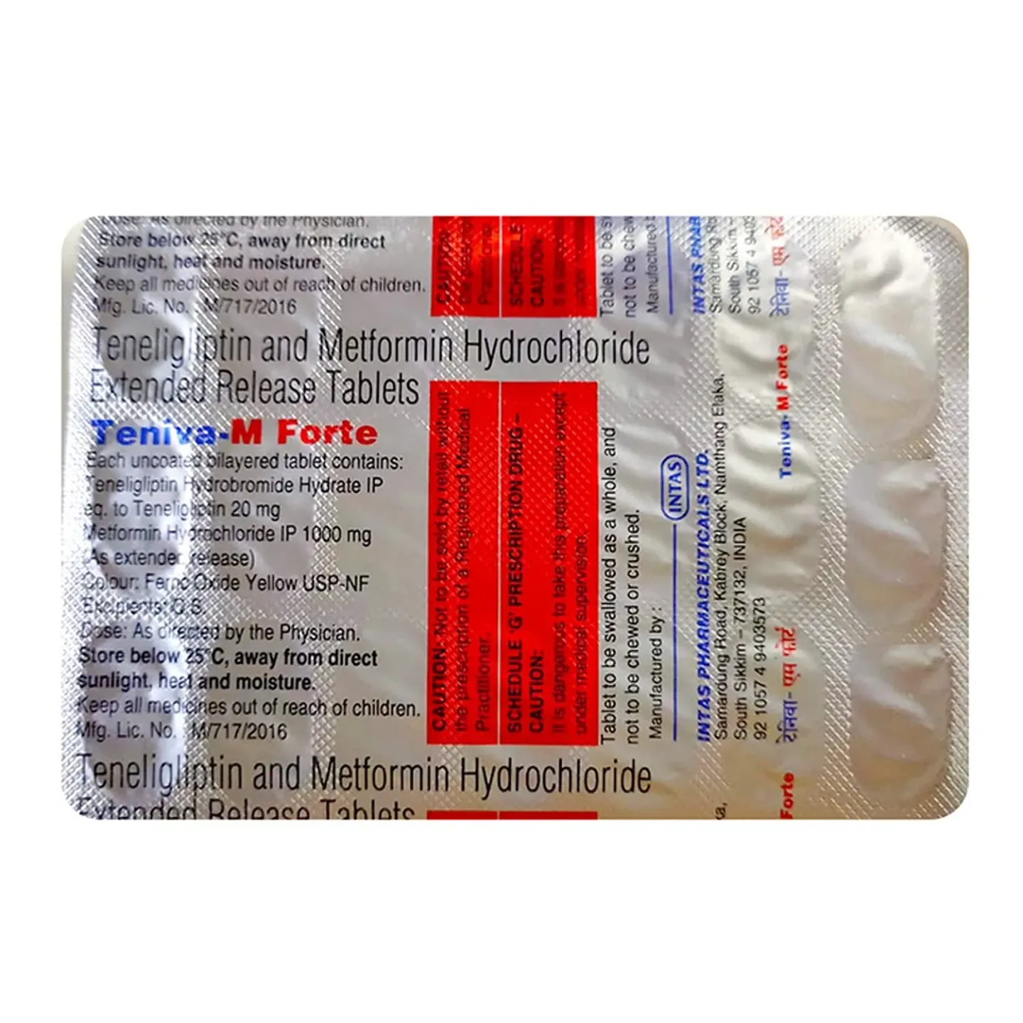 Teniva M Forte Tablet product image