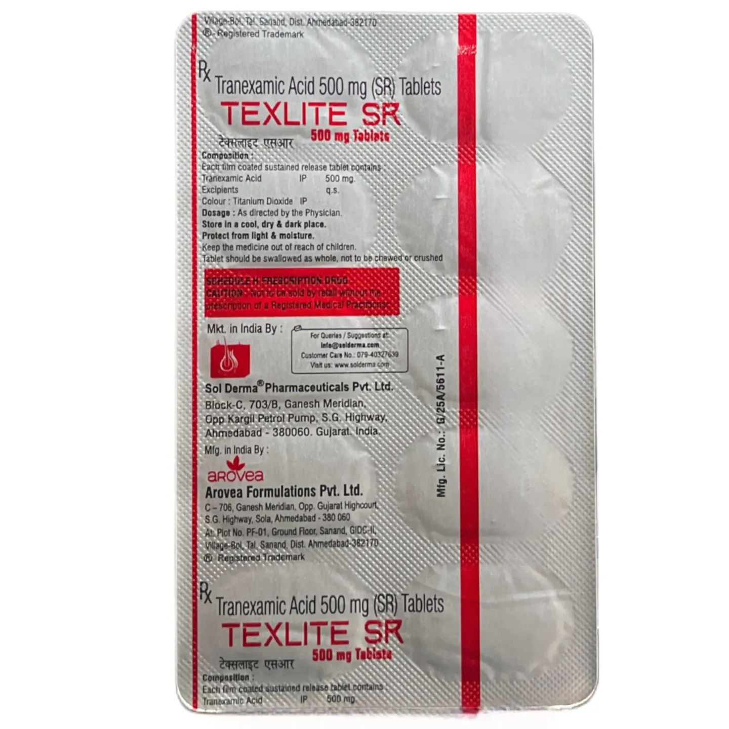 Texlite Sr 500mg Tablet product image
