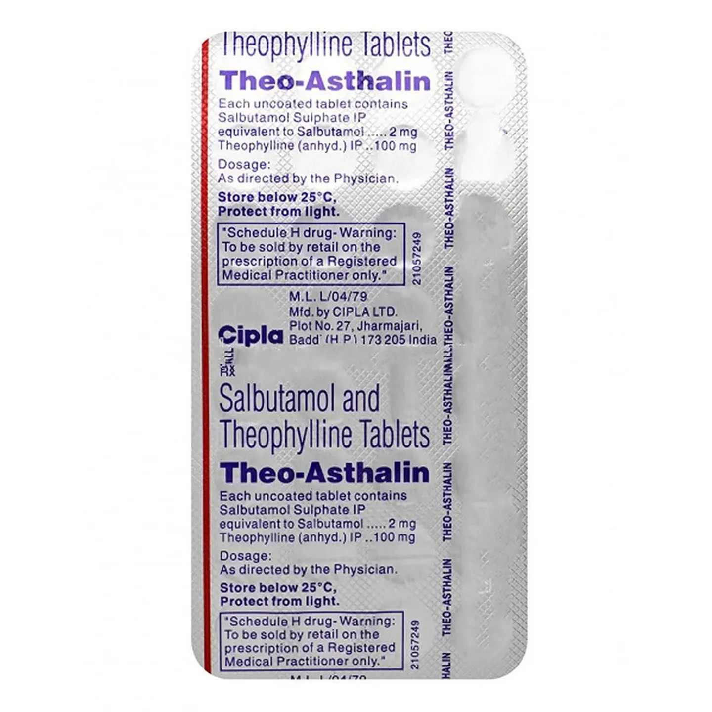 Theo Asthalin Tablet product image