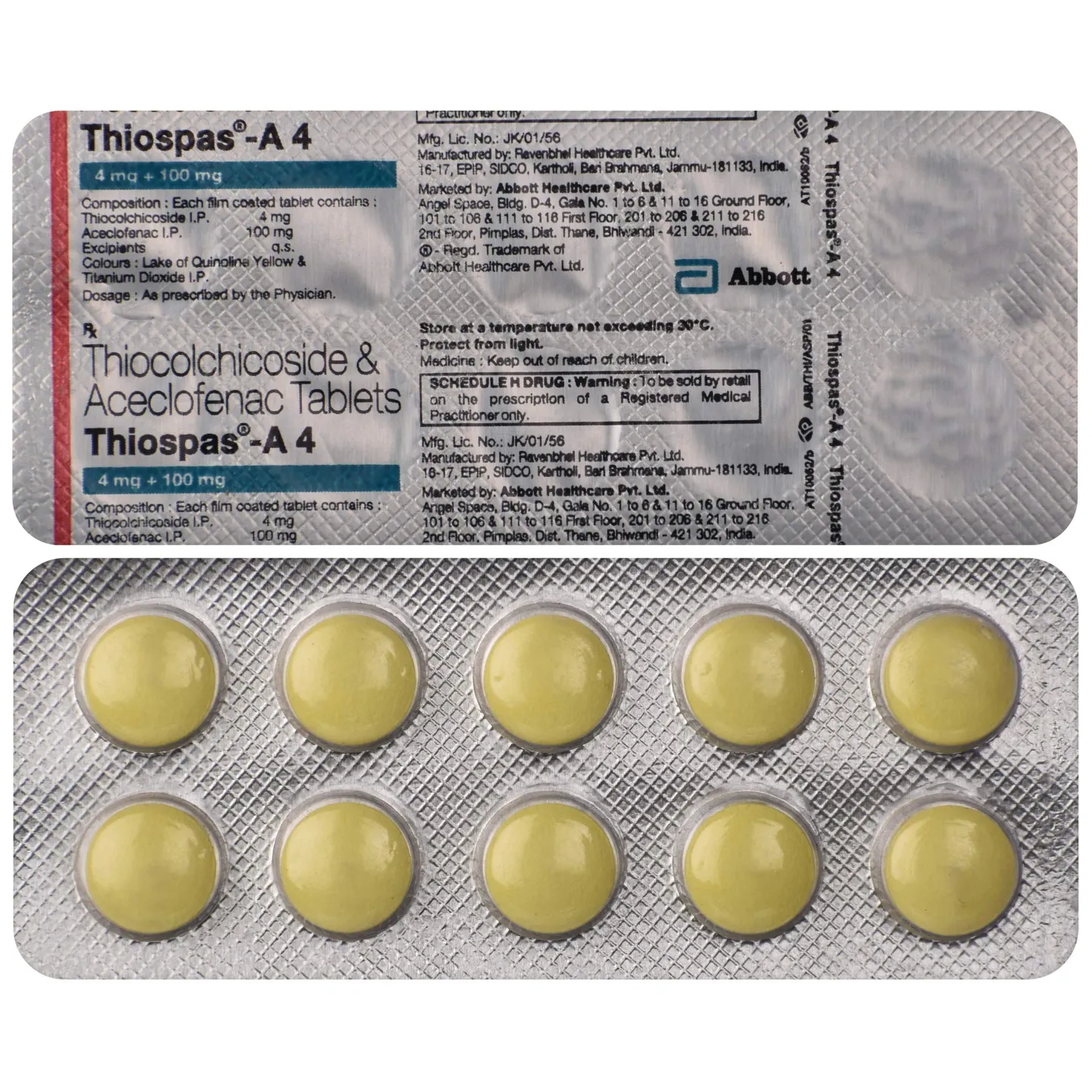 Thiospas A 4 Tablet product image
