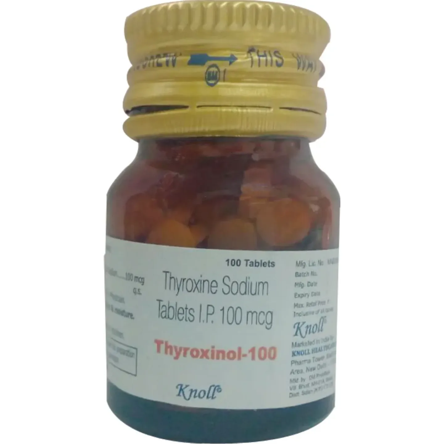 Thyroxinol 100 Tablet product image