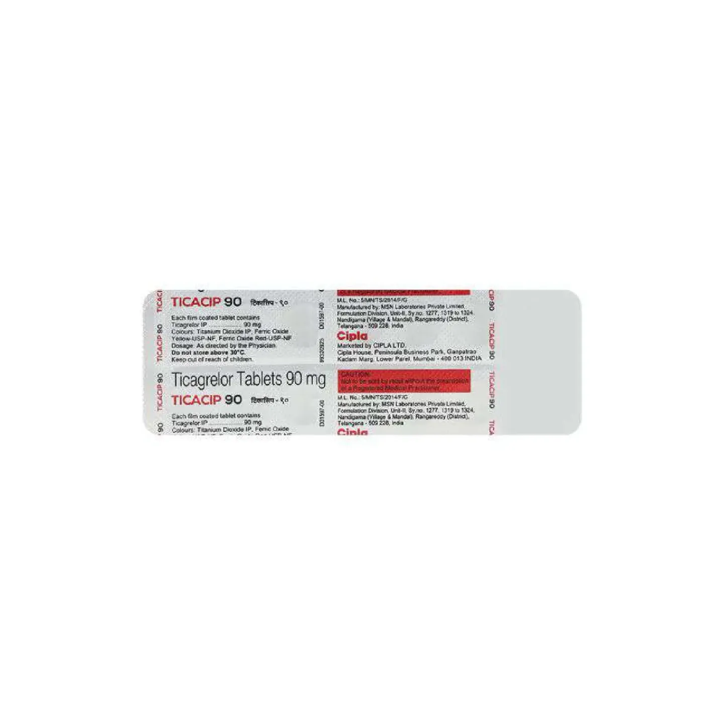 Ticacip 90 Tablet product image