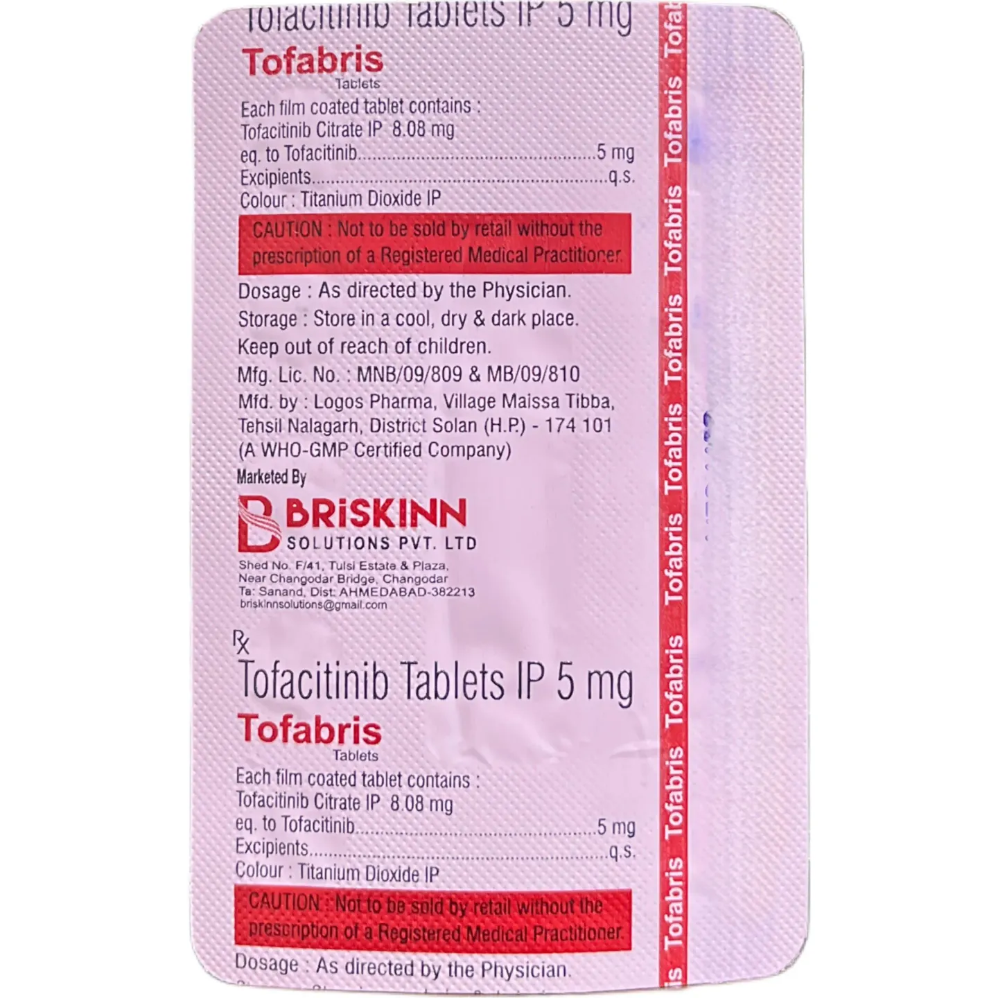Tofabris 5 Tablet product image