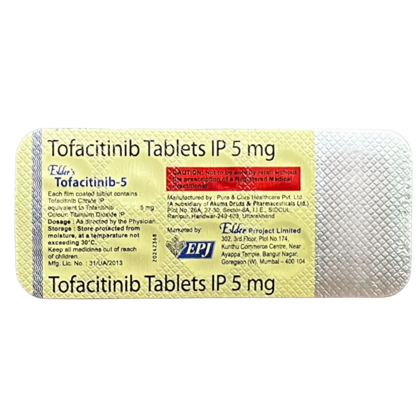 Tofacitinib 5 Tablet product image