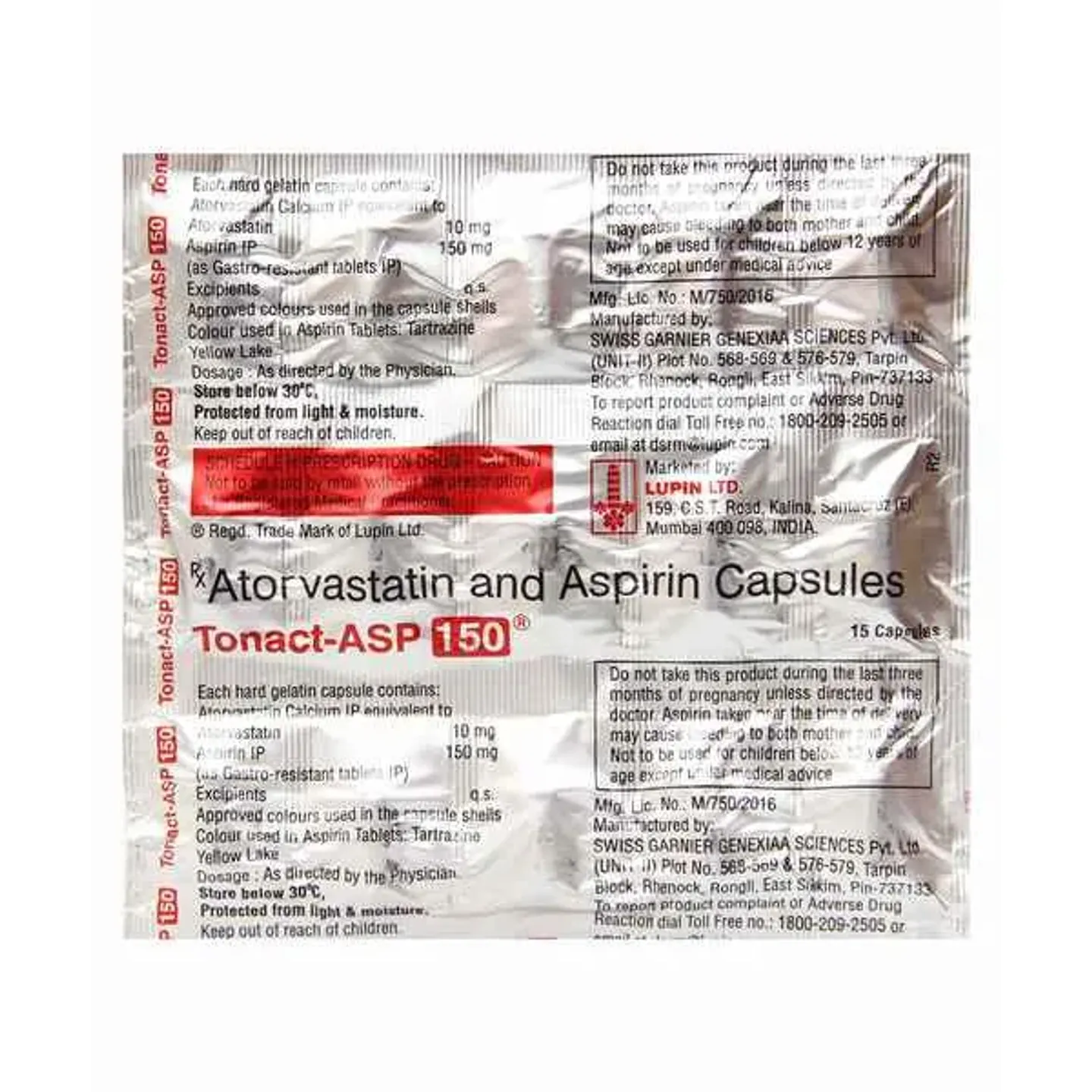 Tonact Asp 150 Capsule product image