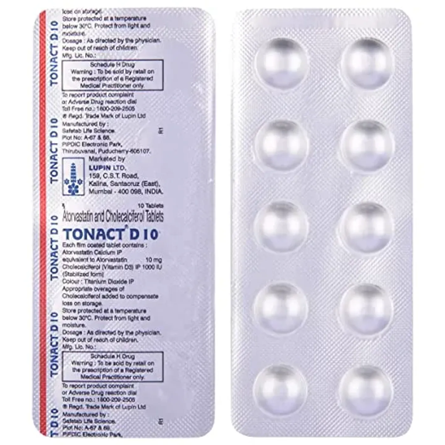 Tonact D 10 Tablet product image