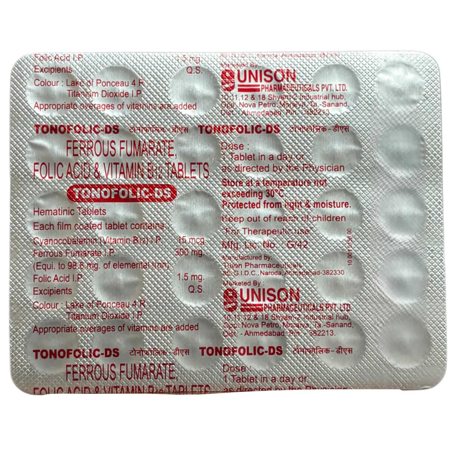 Tonofolic Ds Tablet product image