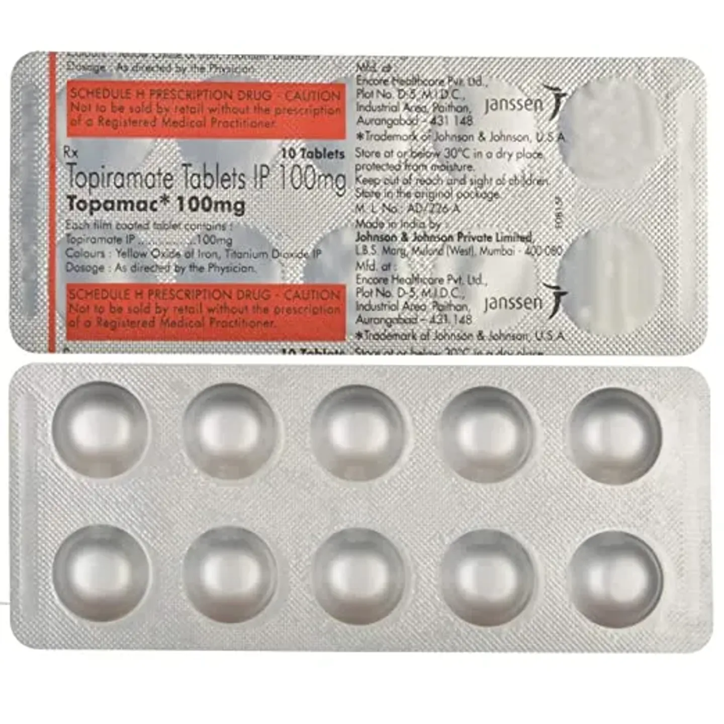 Topamac 100 Tablet product image