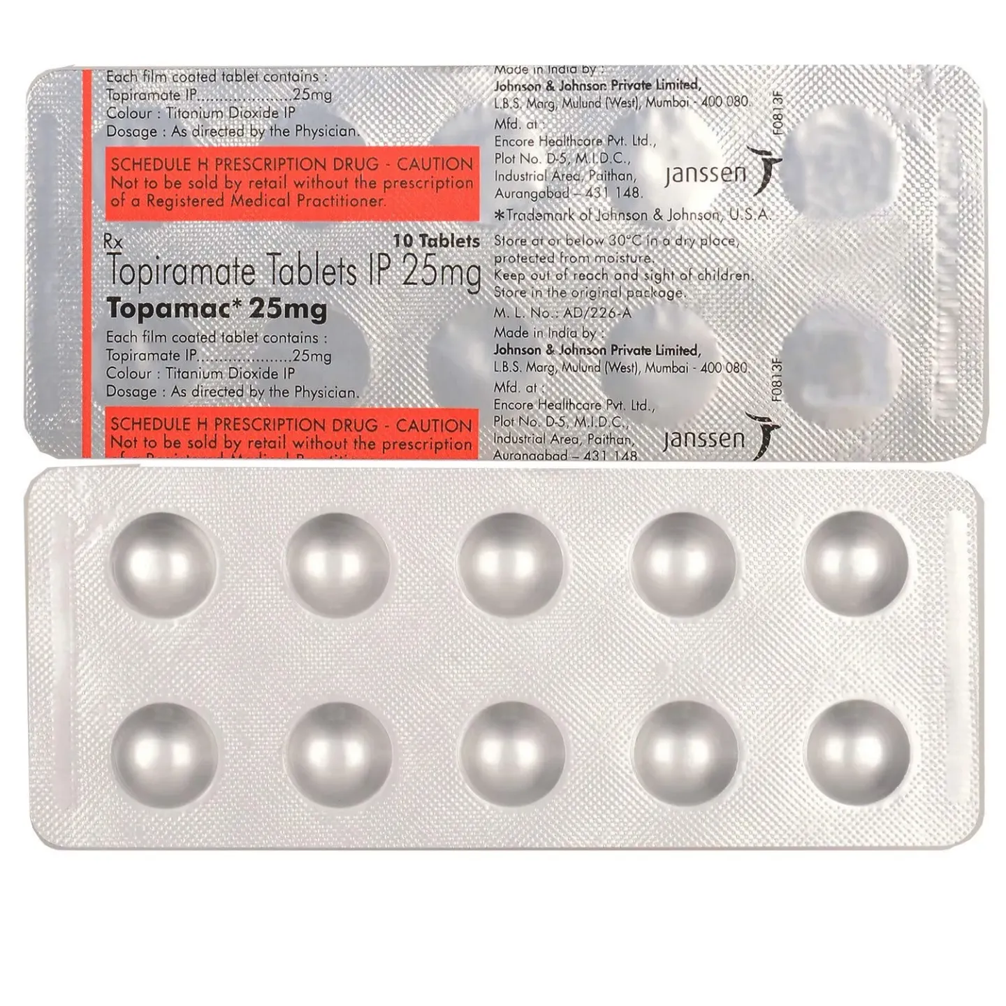 Topamac 25 Tablet product image