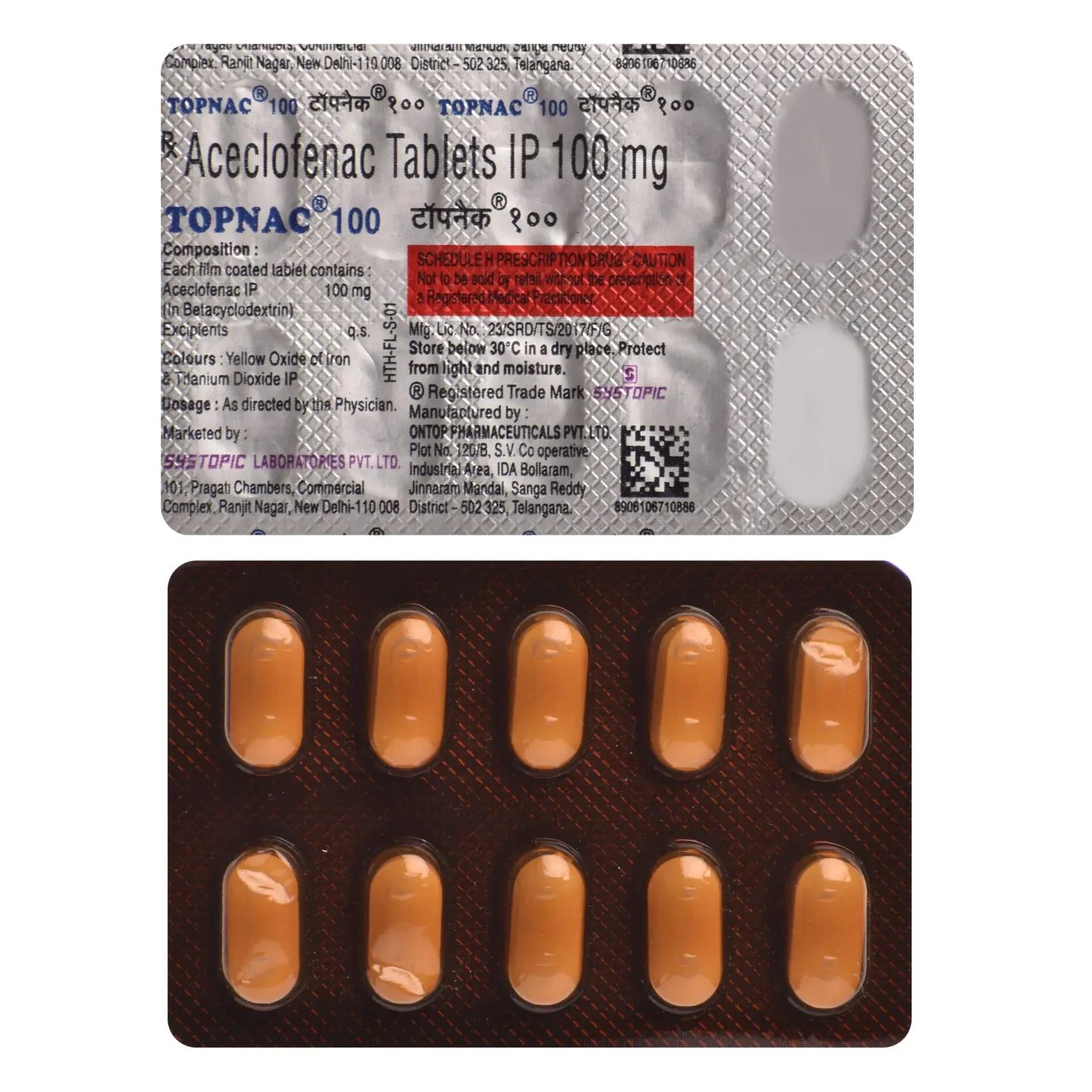 Topnac 100 Tablet product image