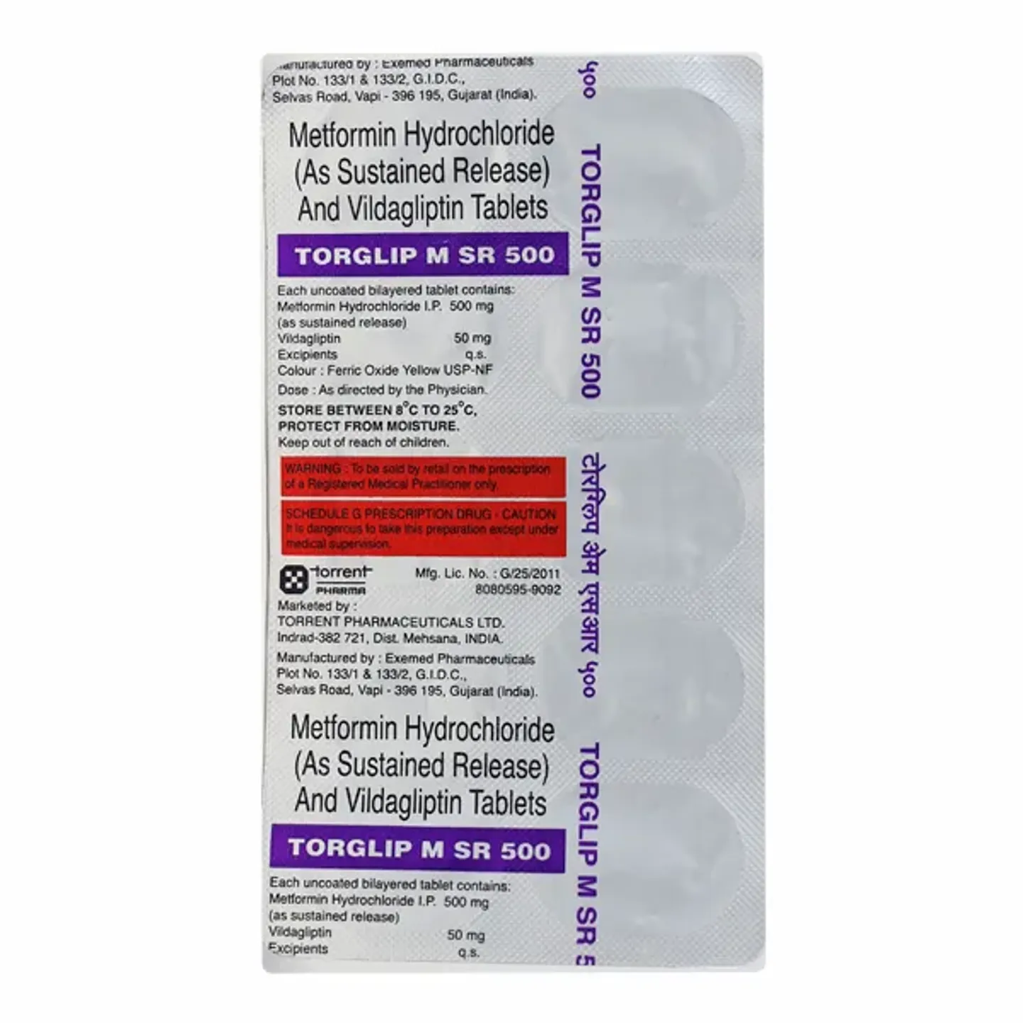 Torglip M Sr 500 Tablet product image