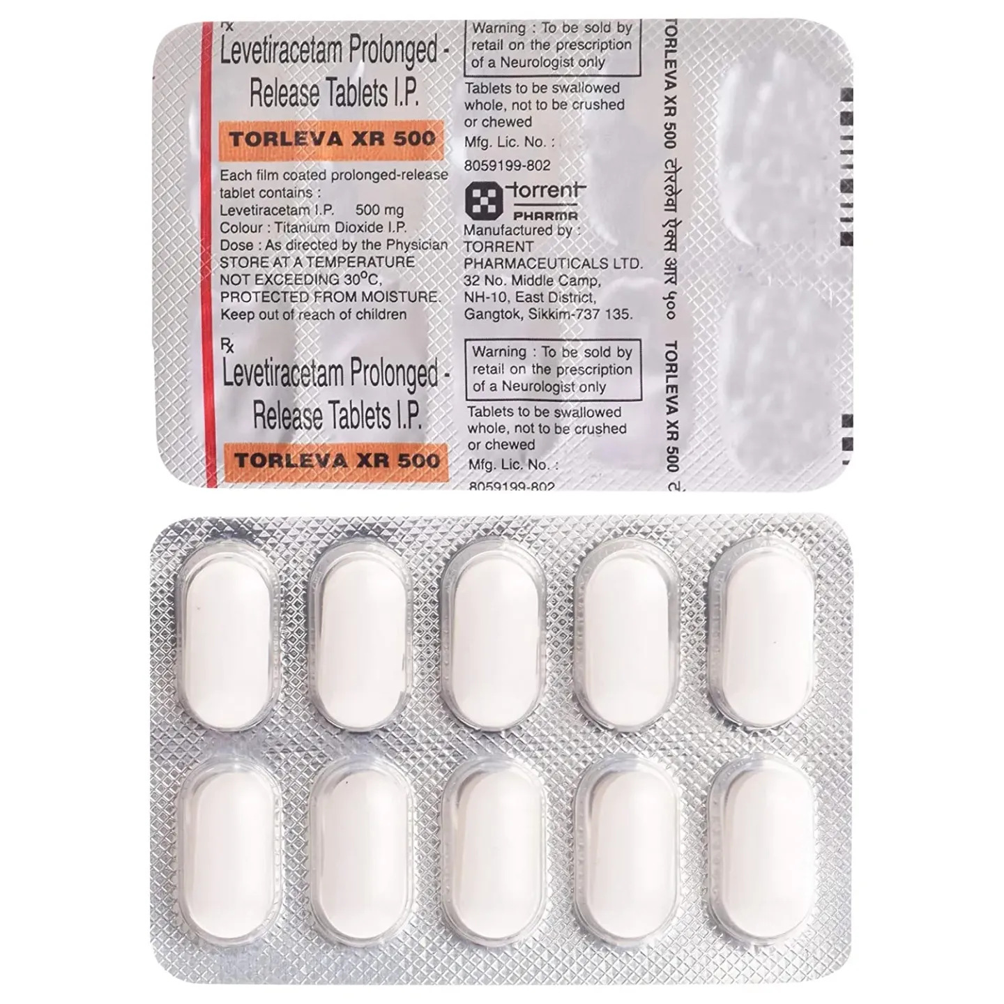 Torleva Xr 500 Tablet product image