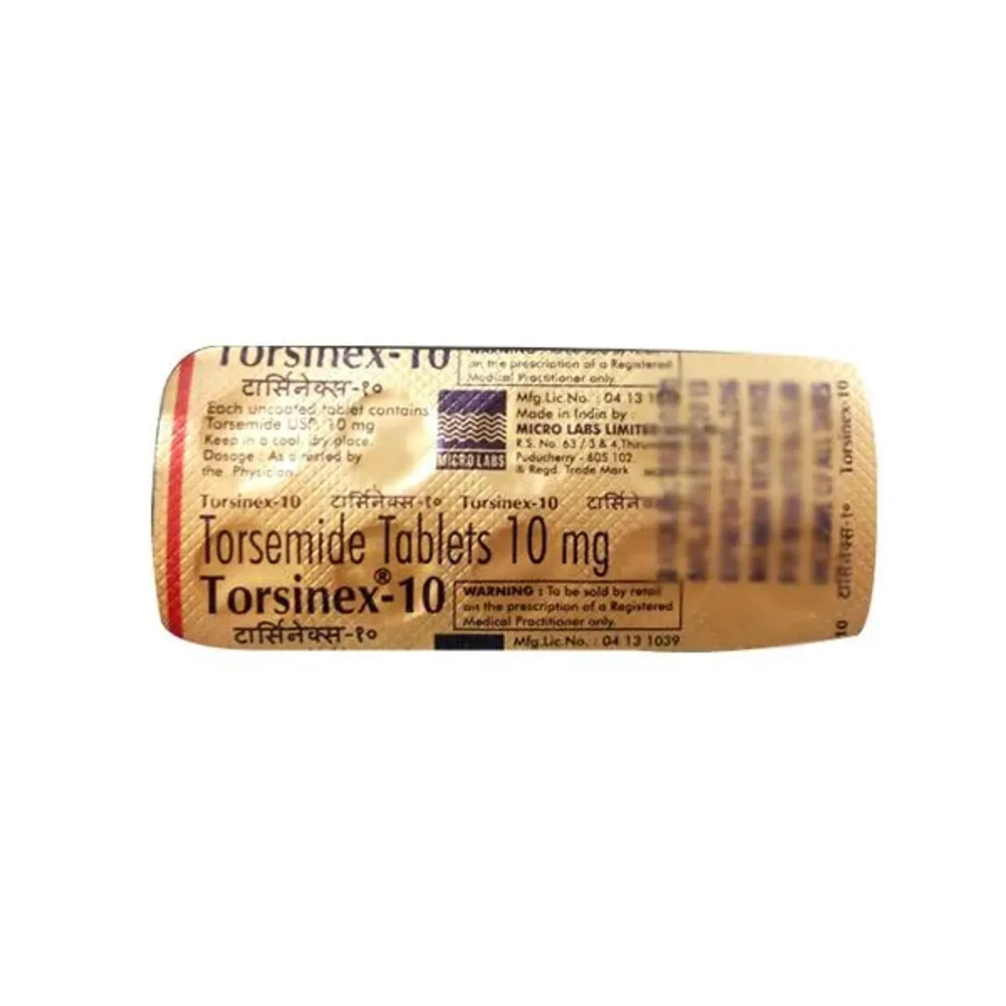 Torsinex 10 Tablet product image
