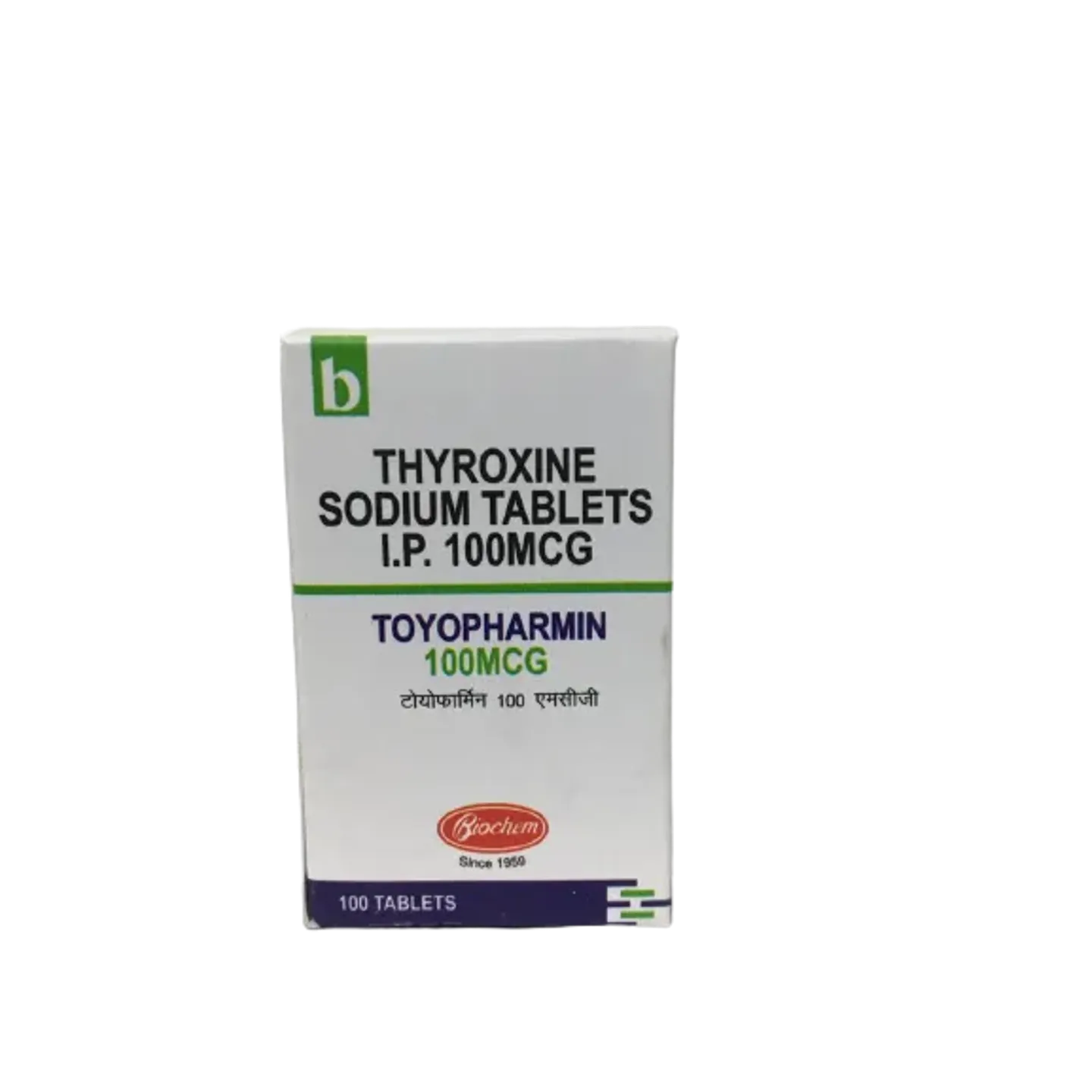 Toyopharmin 100mcg Tablet product image