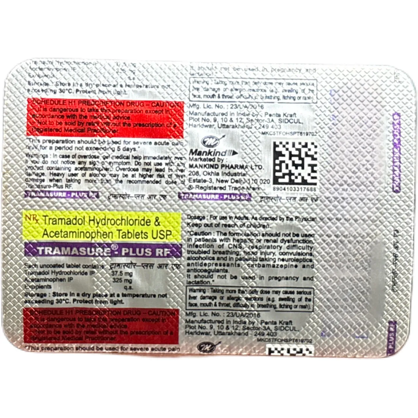 Tramasure Plus Rf Tablet product image