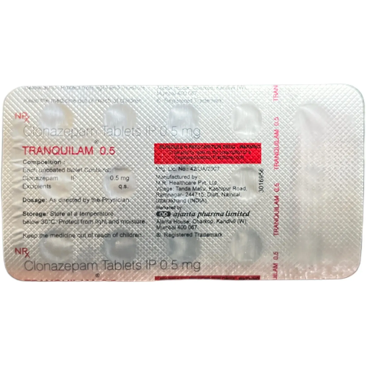 Tranquilam 0.5 Tablet product image