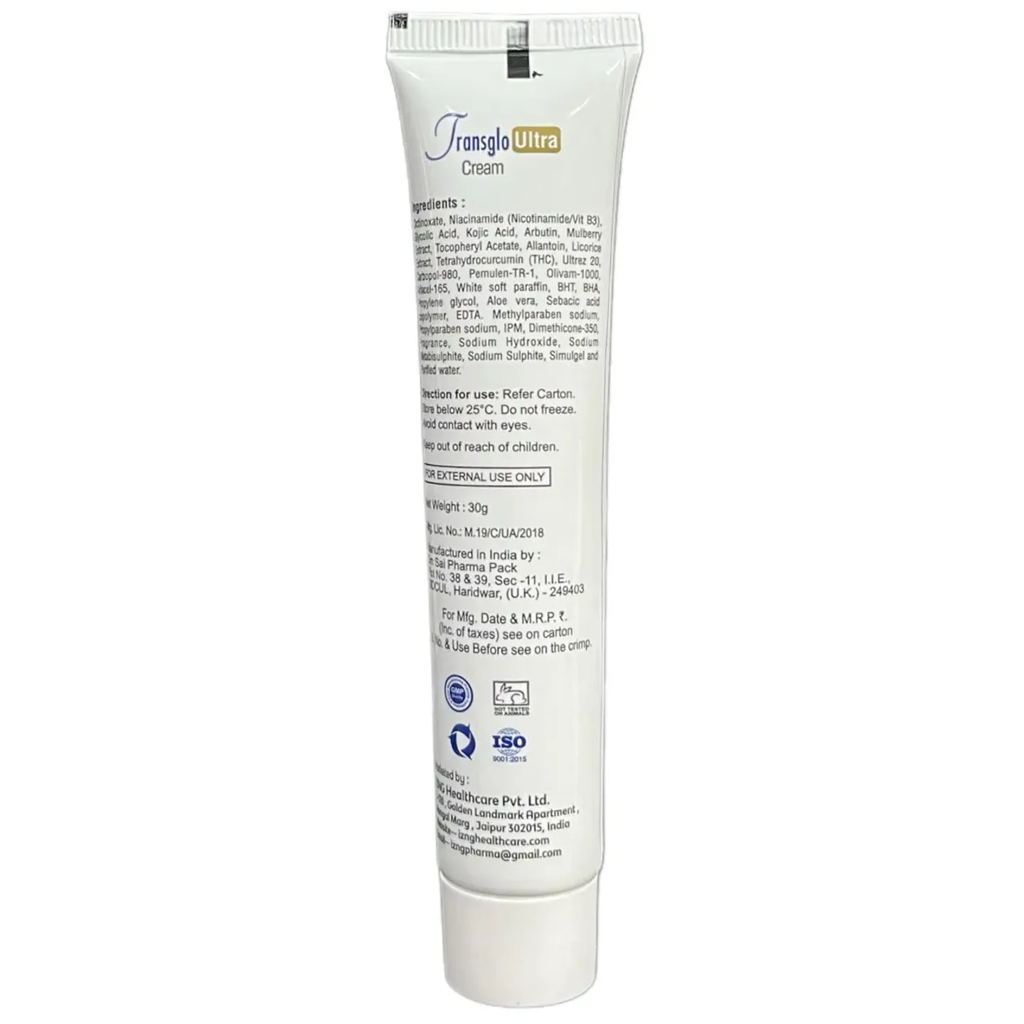 Transglo Ultra Cream 30gm product image
