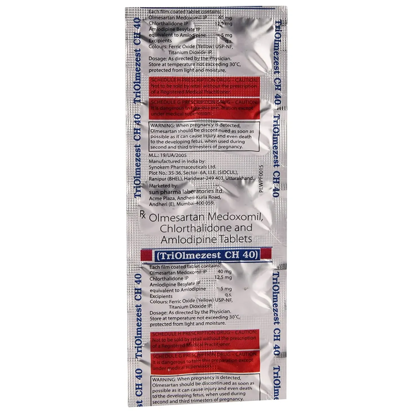 Triolmezest Ch 40 Tablet product image
