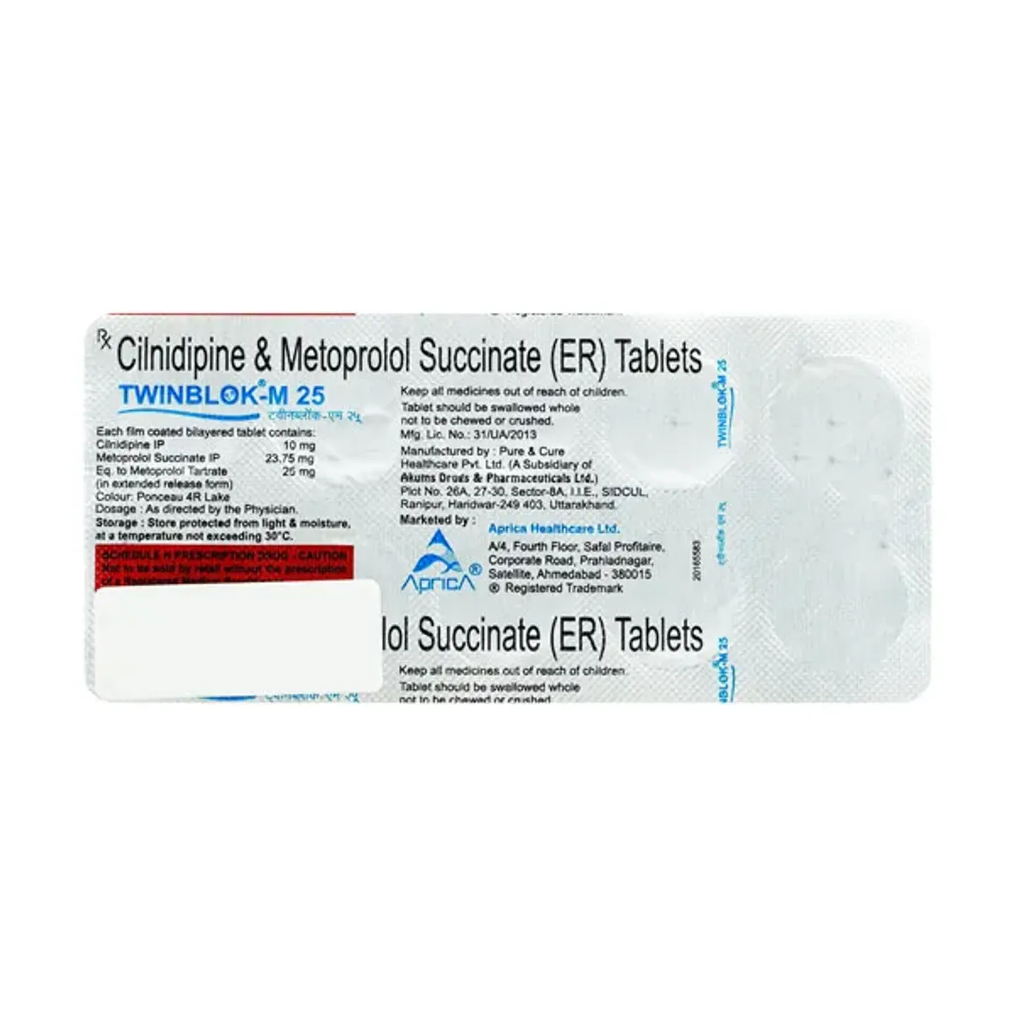 Twinblok M 25 Tablet product image