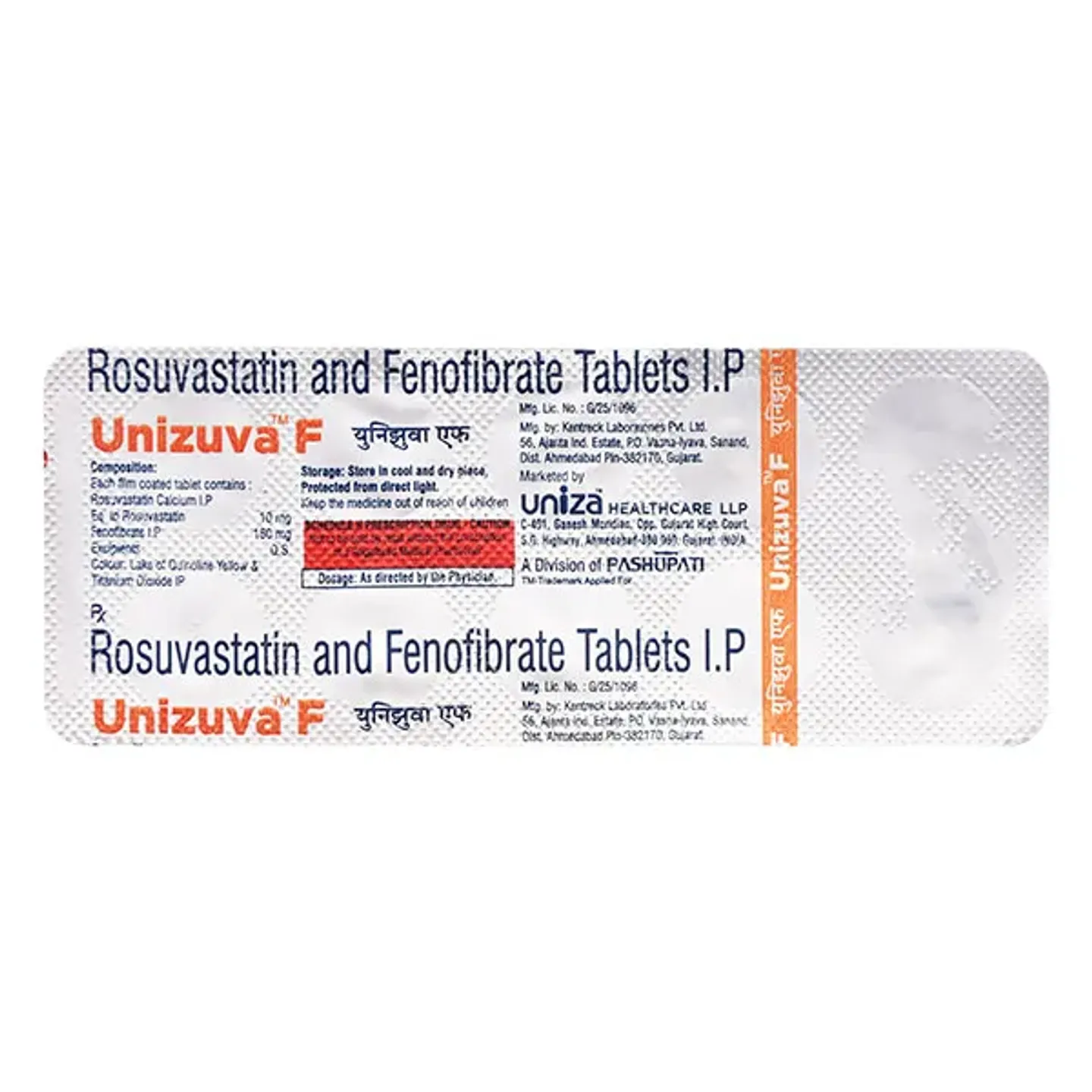 Unizuva F Tablet product image