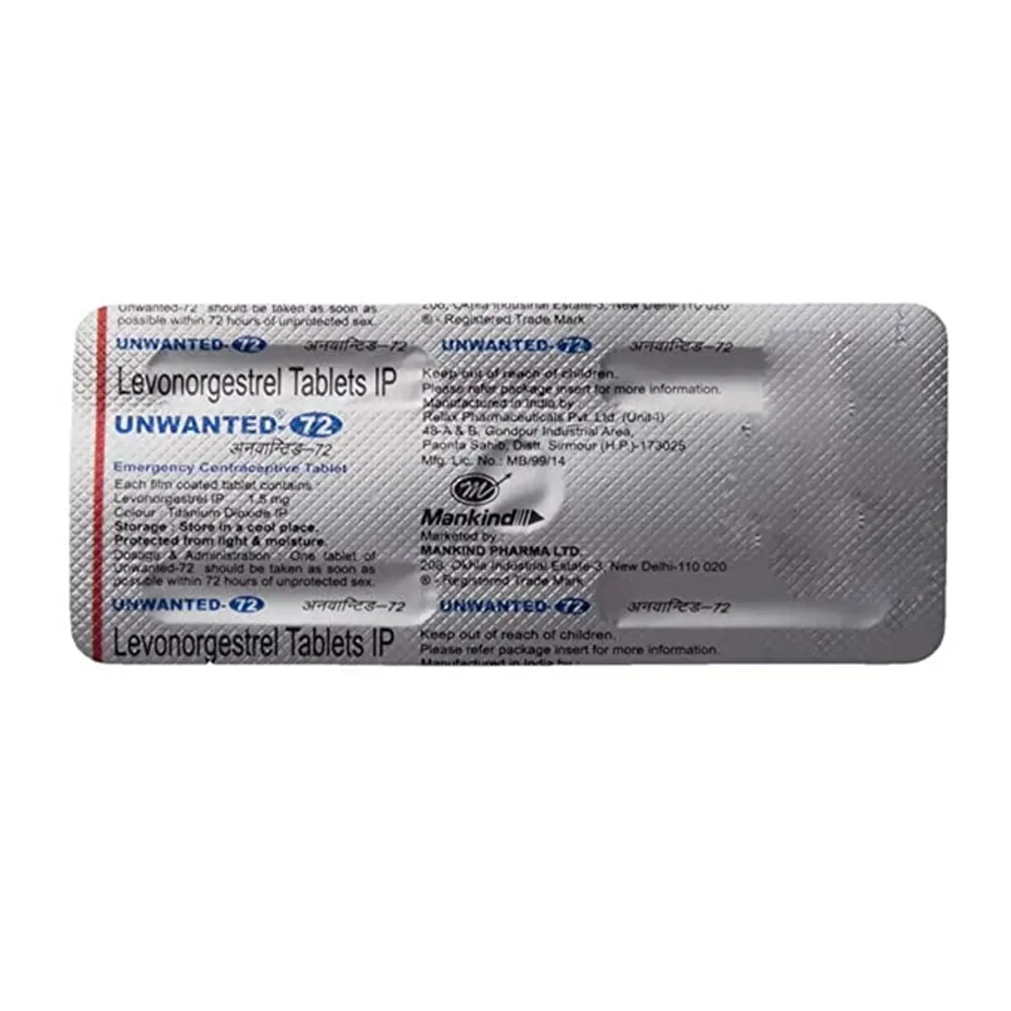 Unwanted 72 Tablet product image