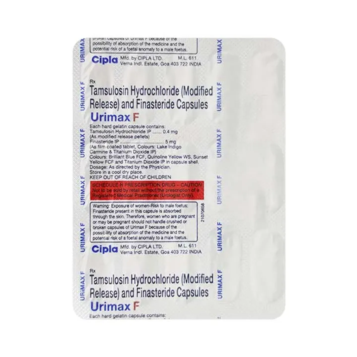 Urimax F Capsule product image