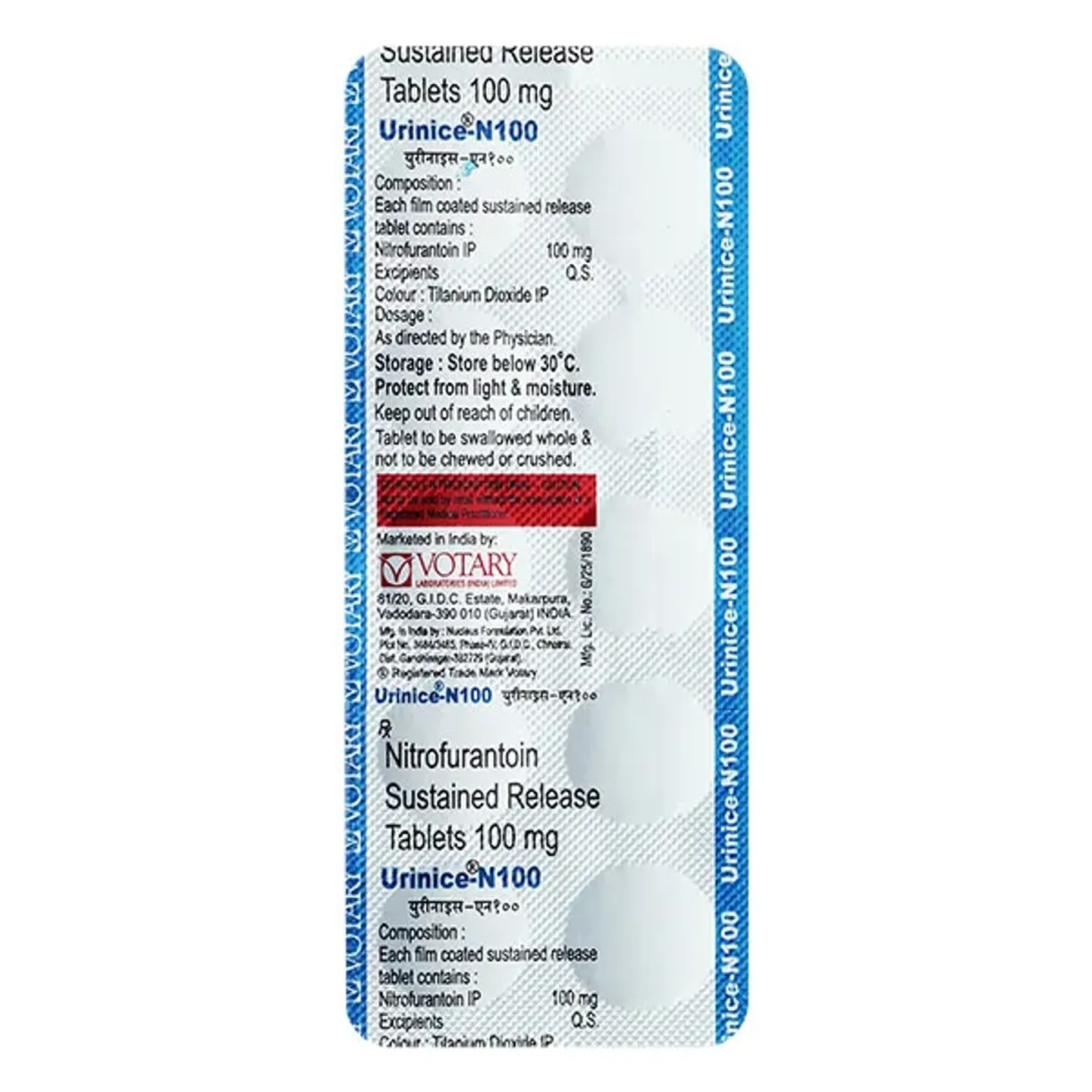 Urinice N 100 Tablet product image