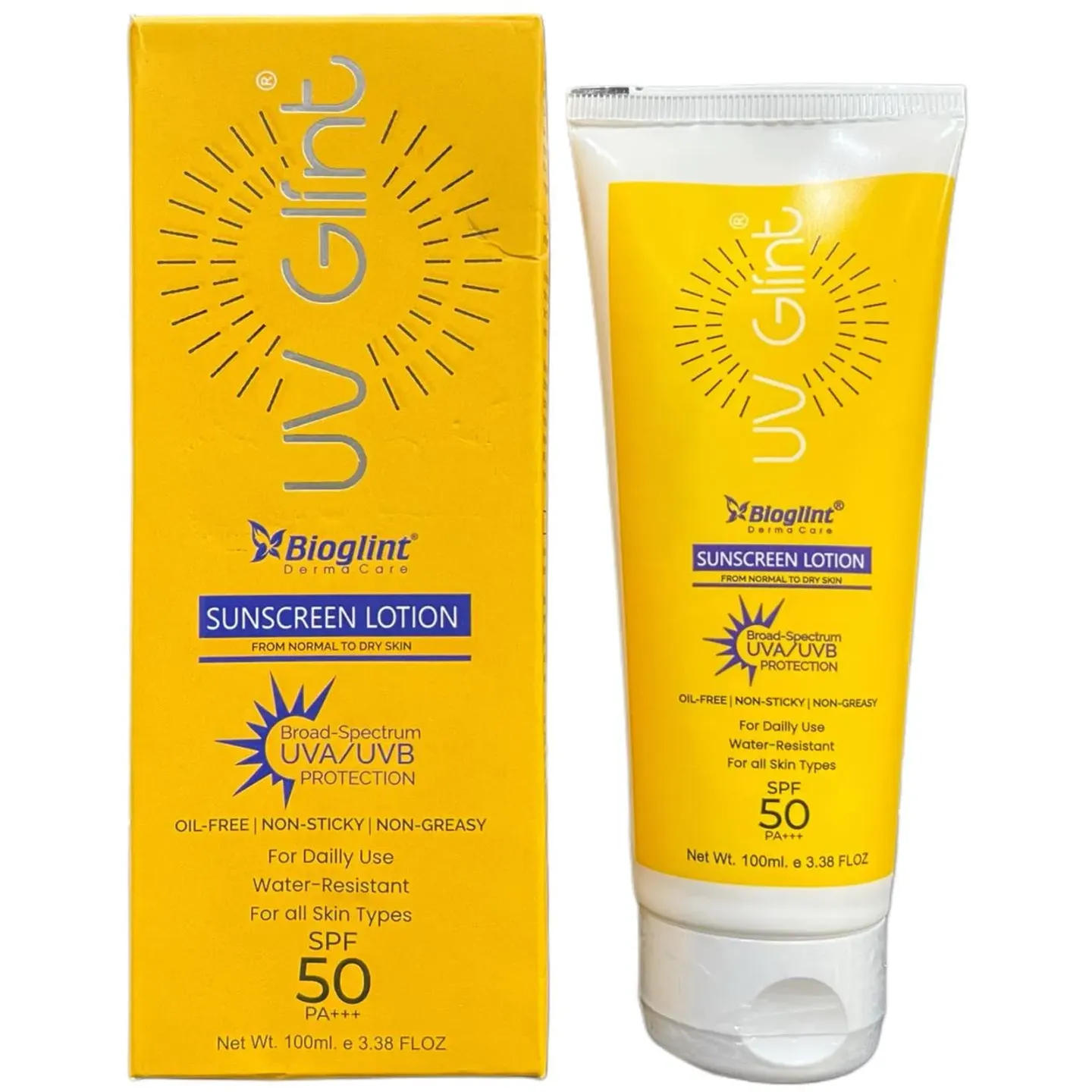 Uv Glint Spf 50 Sunscreen Lotion 100ml product image