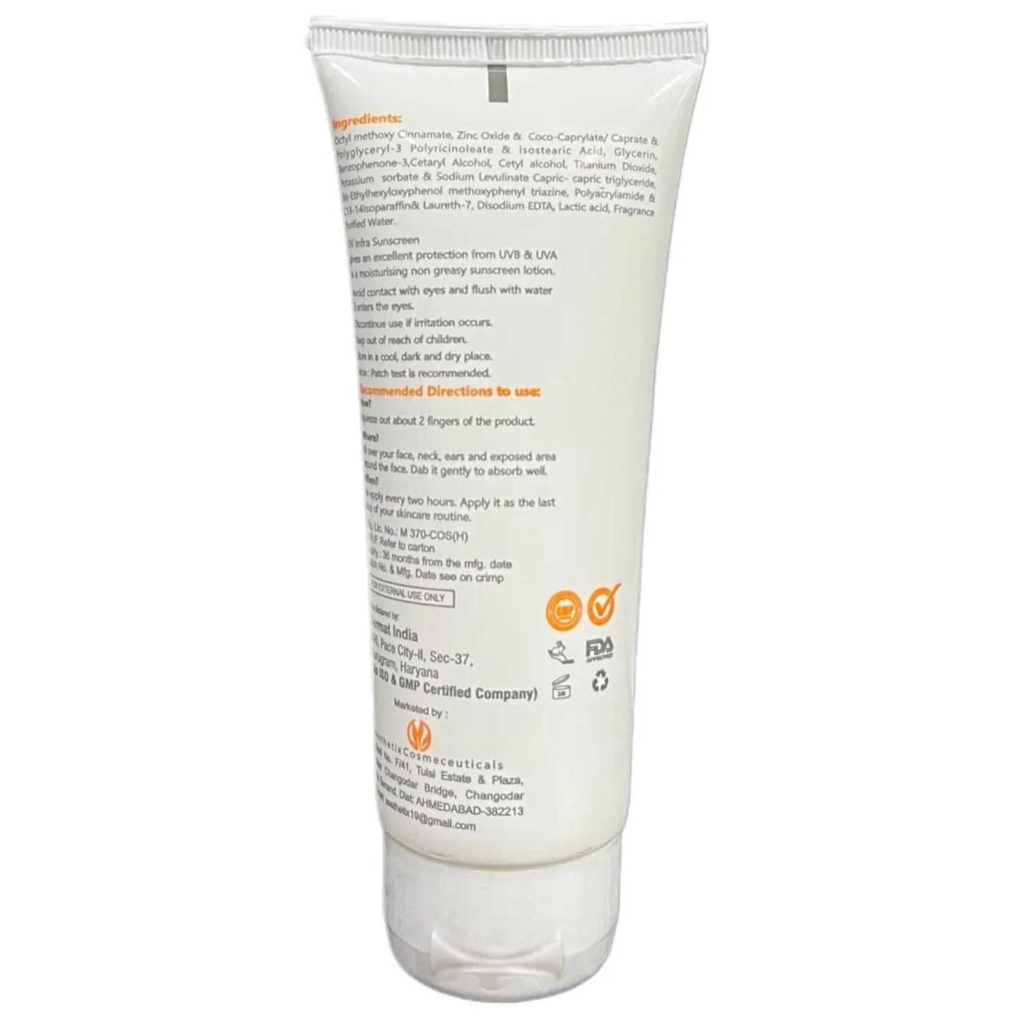Uv Infra Spf 50 Pa+++ Sunscreen Lotion product image