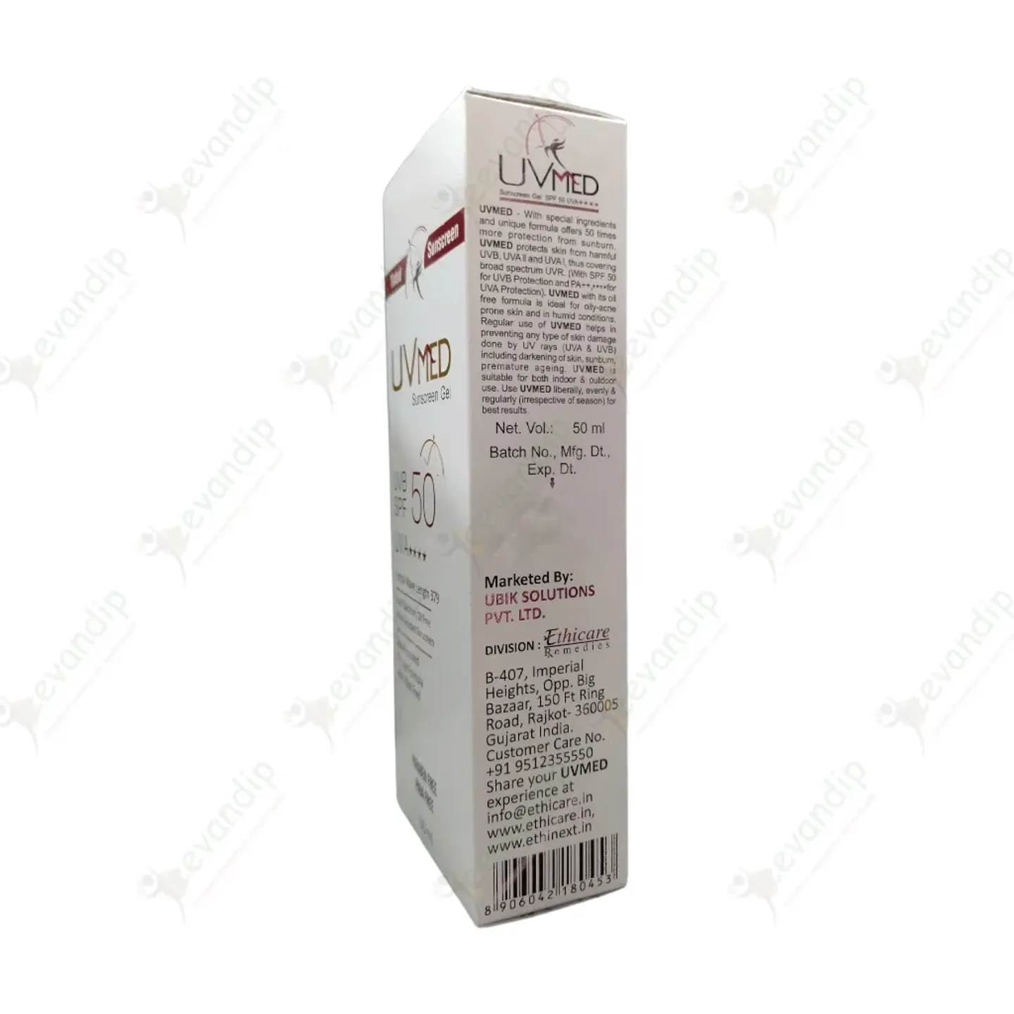 Uv Med Spf 50 Sunscreen Gel product image