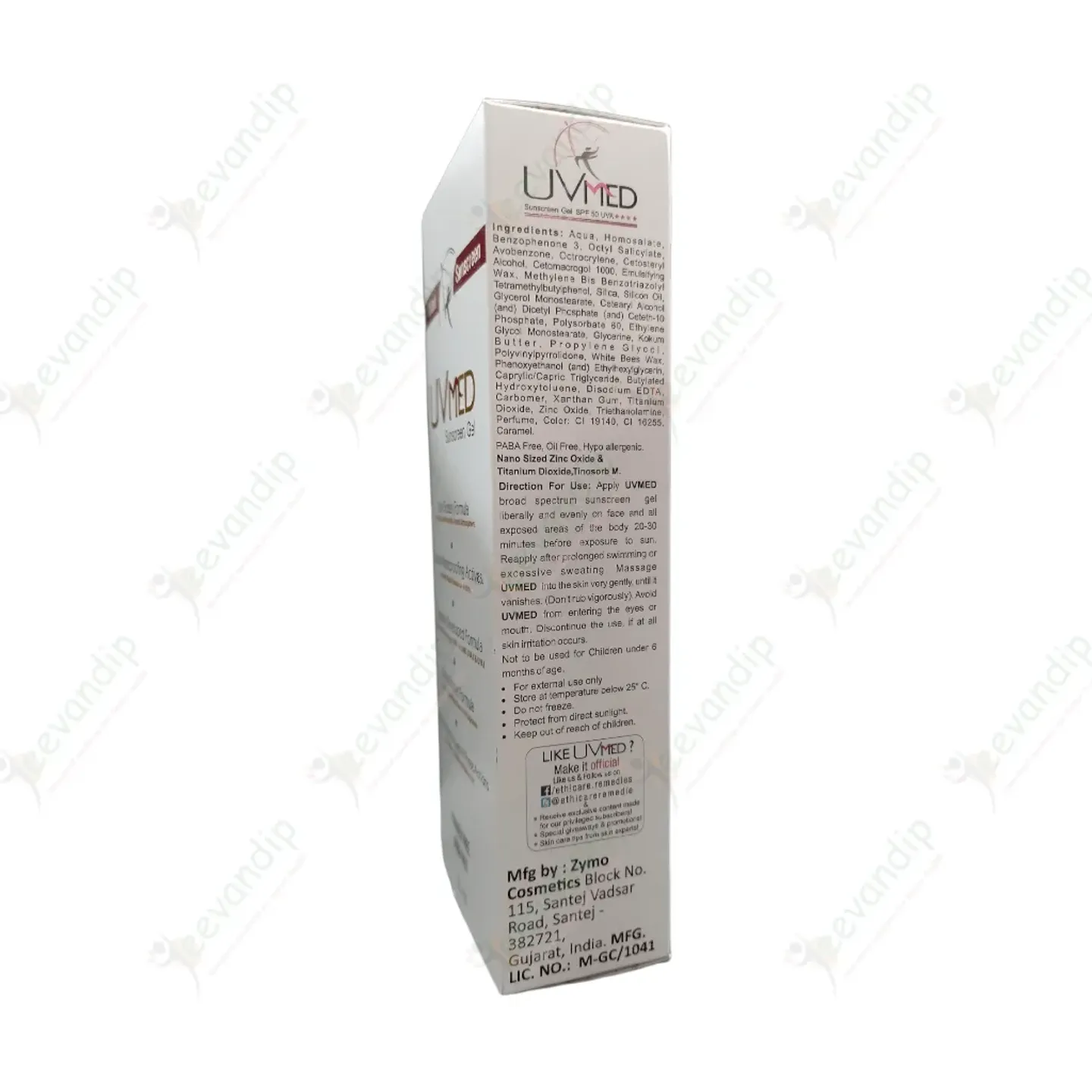 Uv Med Spf 50 Sunscreen Gel product image