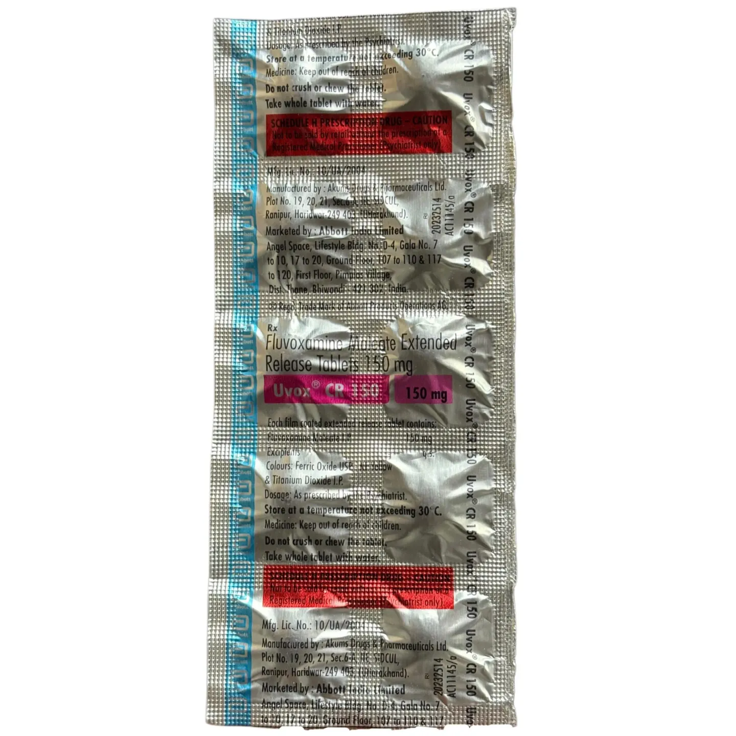 Uvox Cr 150 Tab product image