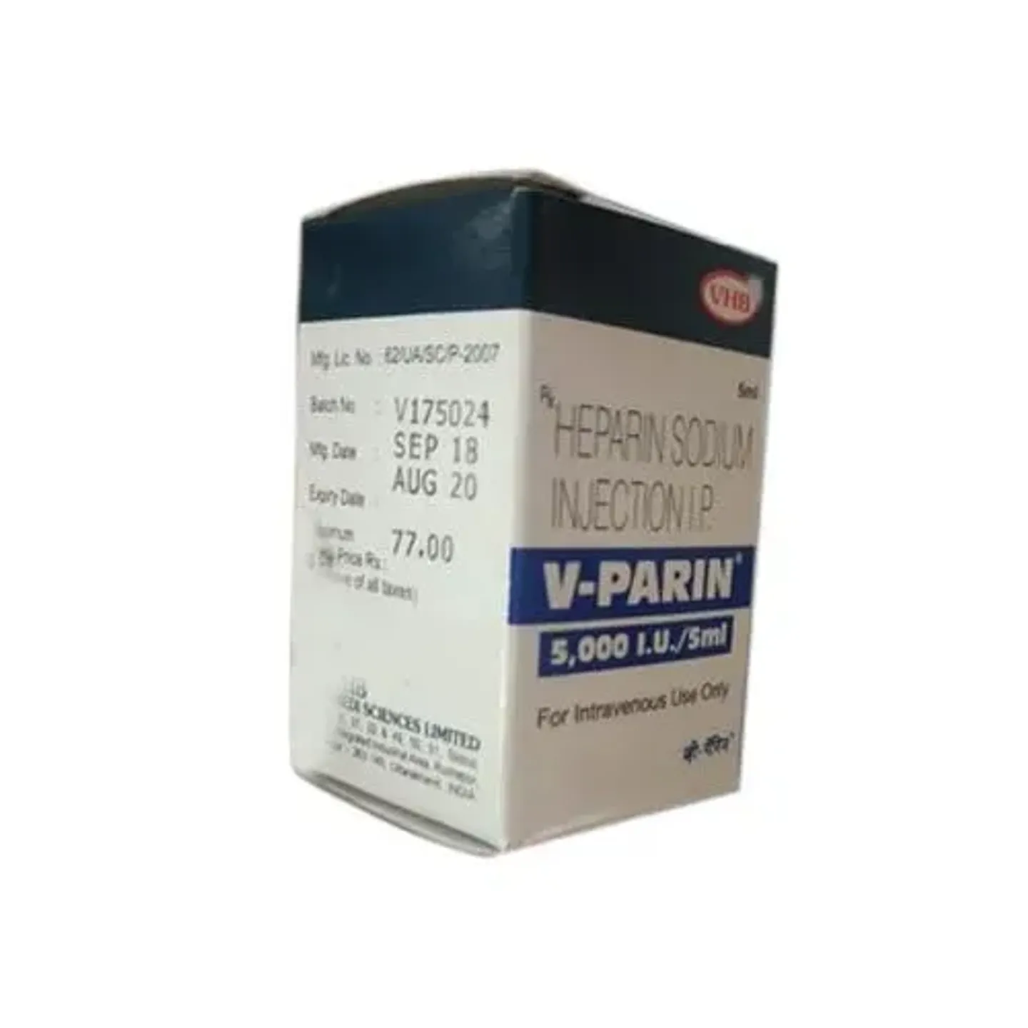 V Parin 5000iu Injection product image