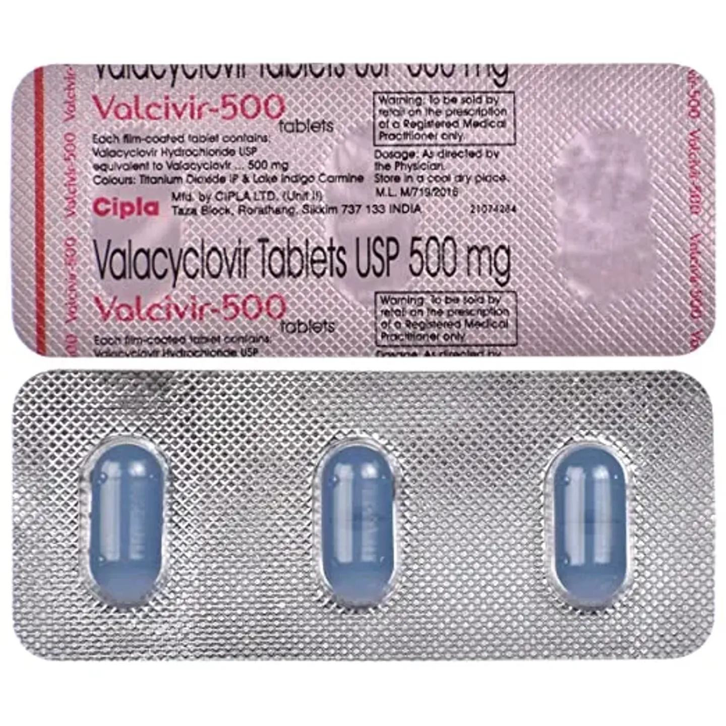 Valcivir 500 Tablet product image