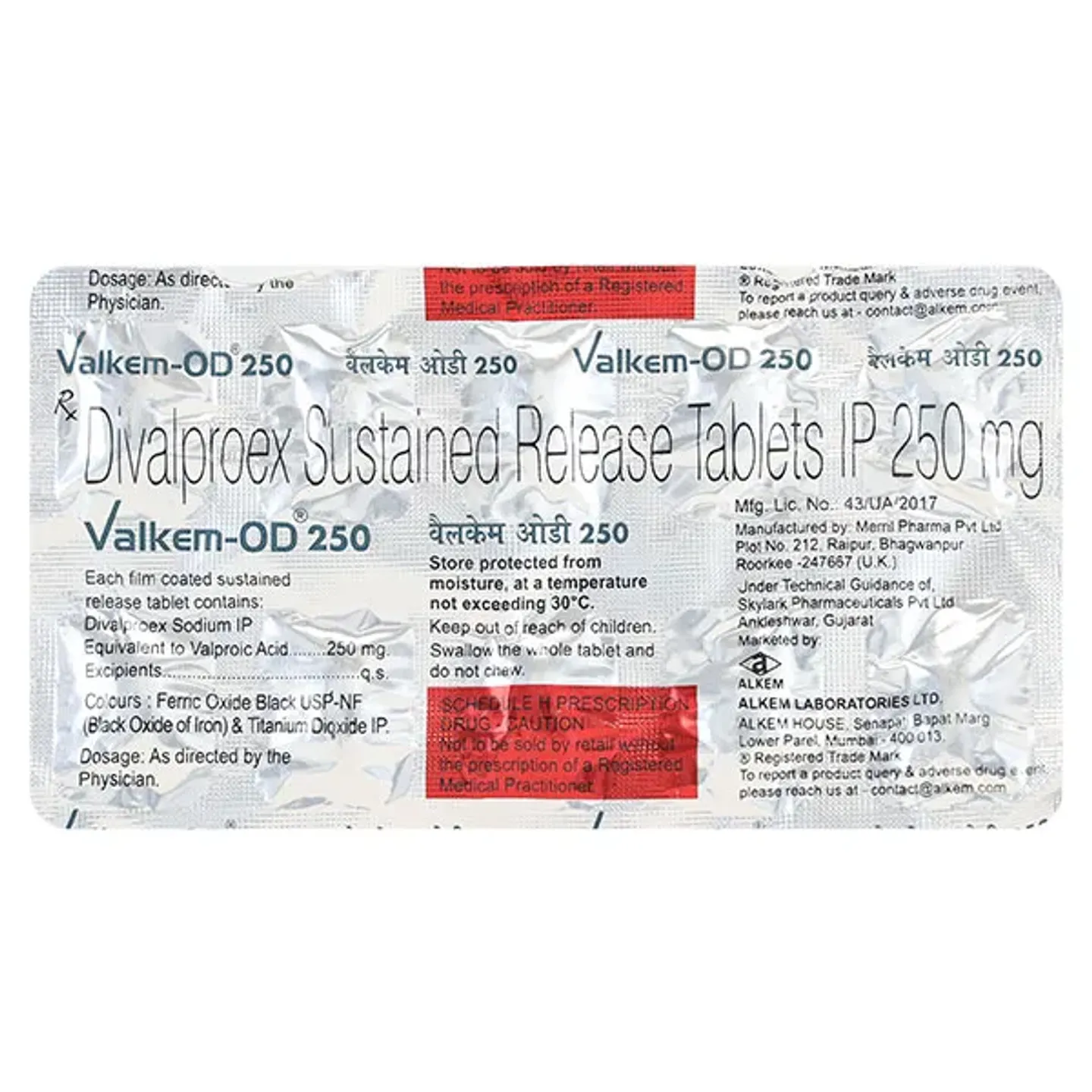 Valkem Od 250 Tablet product image