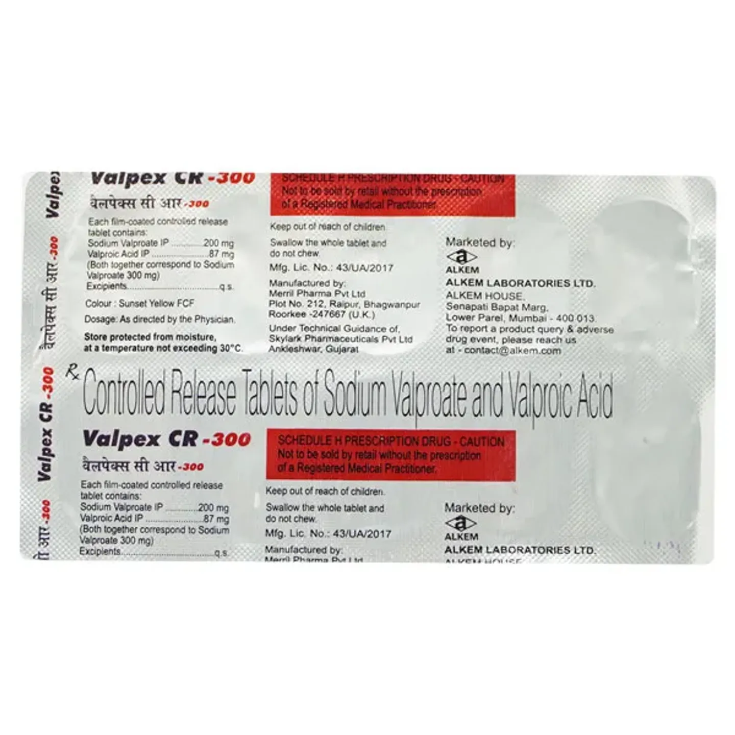 Valpex 300 Cr Tablet product image