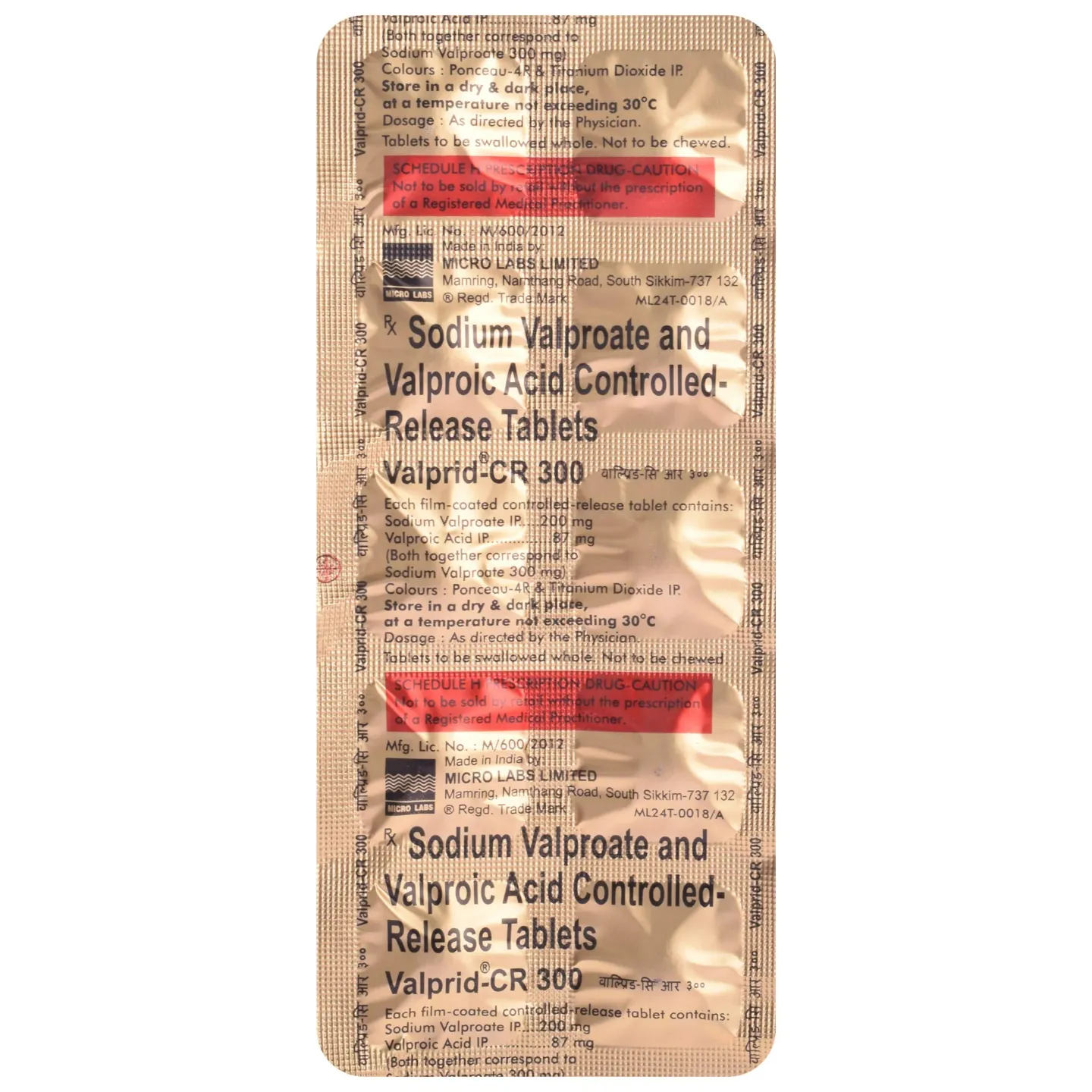Valprid Cr 300 Tablet product image