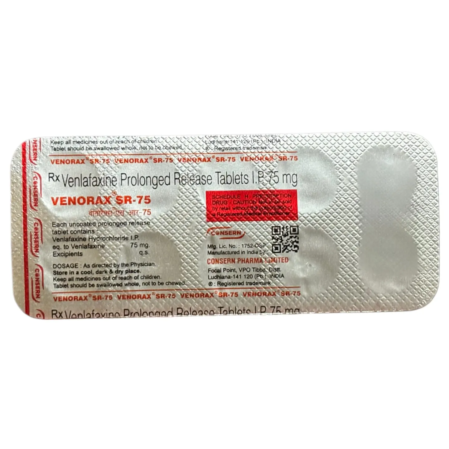 Venorax Sr-75 Tablet product image