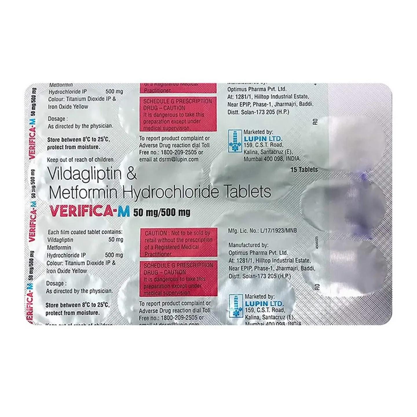 Verifica M 50/500 Tablet product image