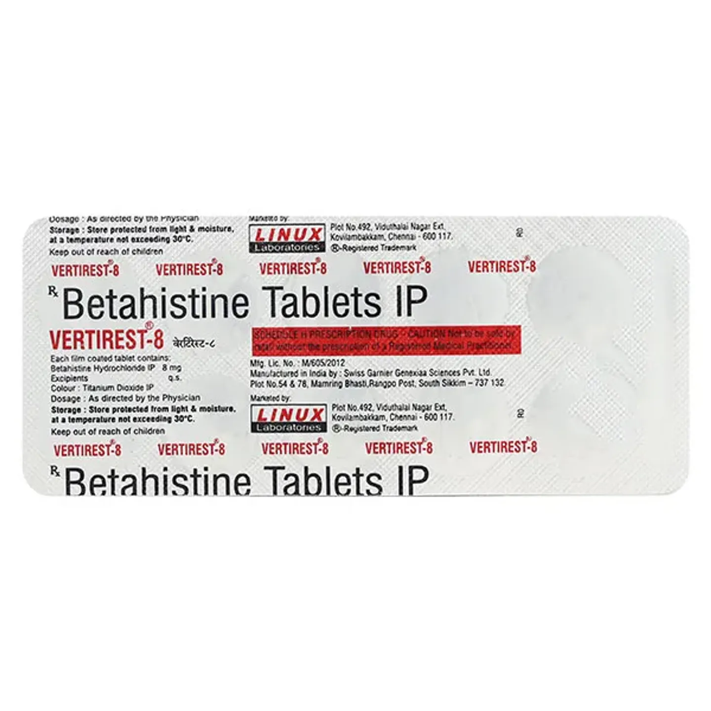 Vertirest 8 Tablet product image