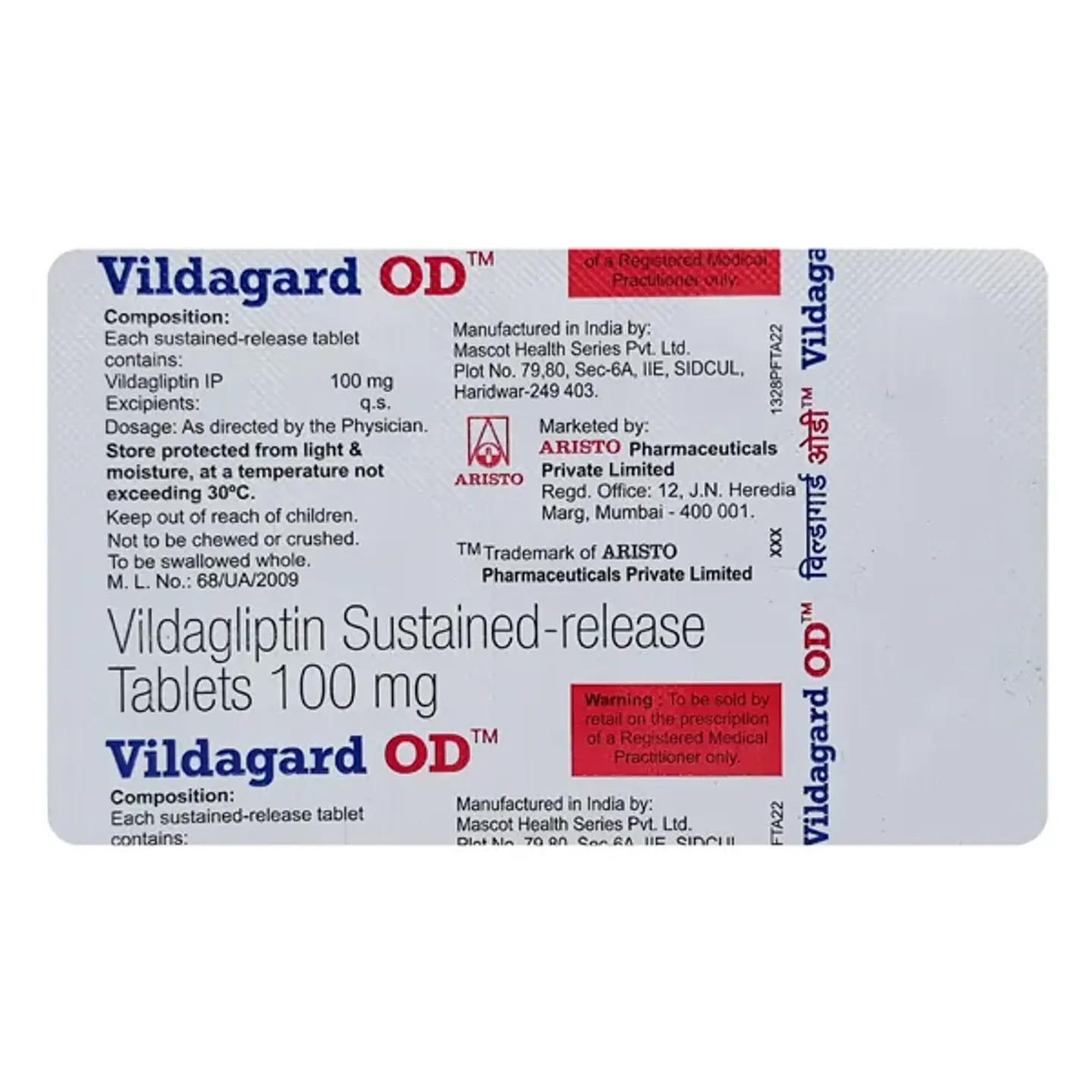 Vildagard Od Tablet product image