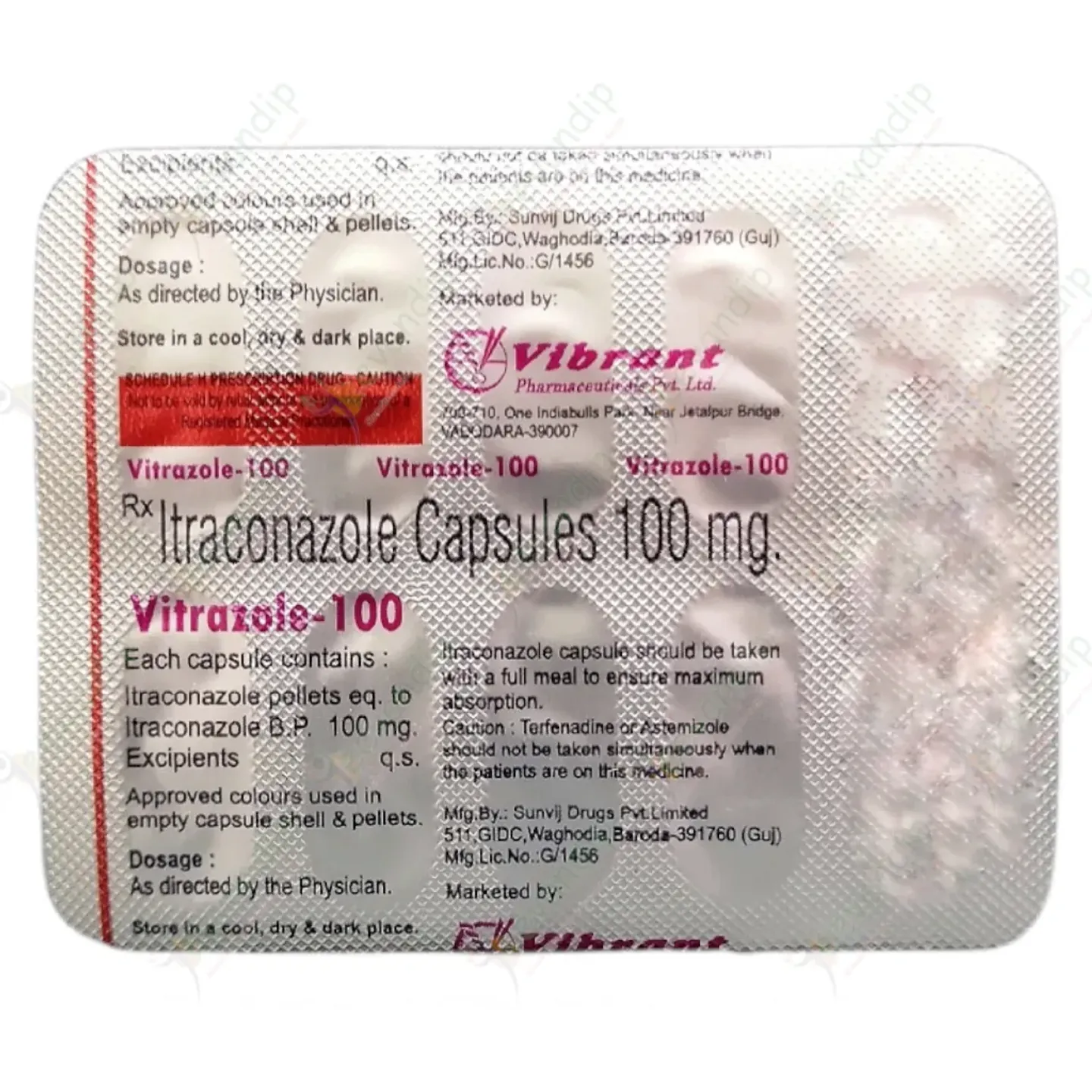 Vitrazole 100 Capsule product image