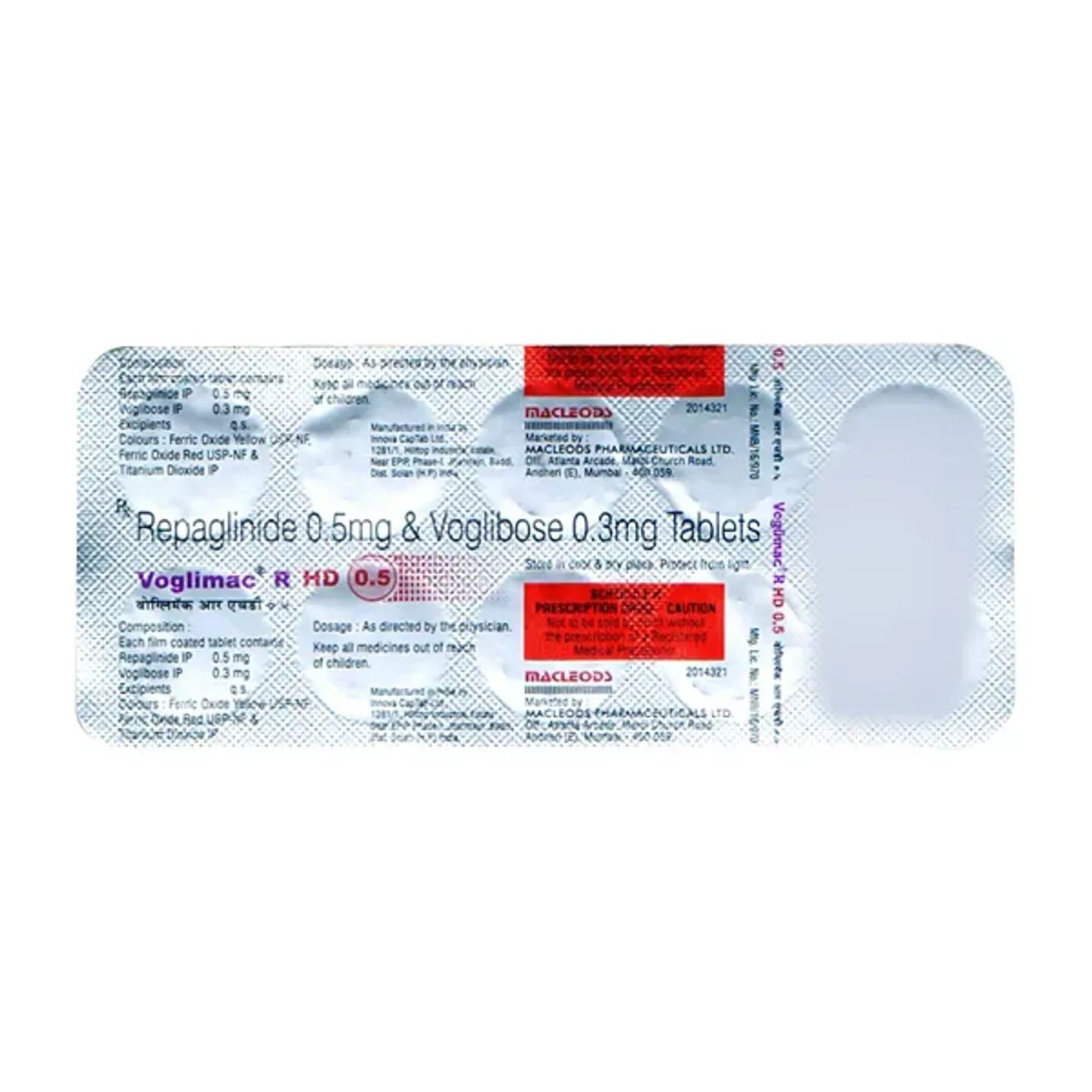 Voglimac R Hd 0.5 Tablet product image