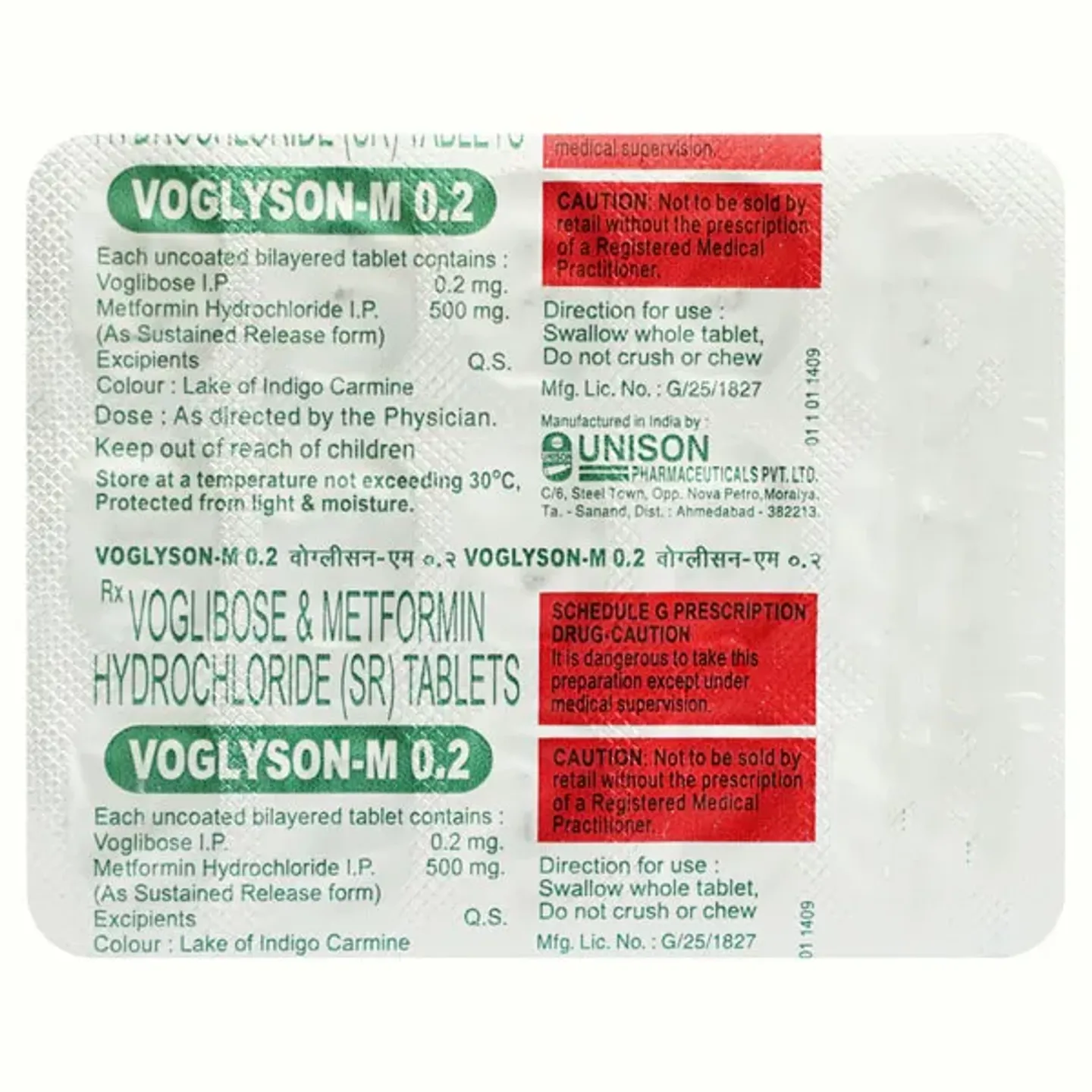 Vorglyson M 0.2 Tablet product image